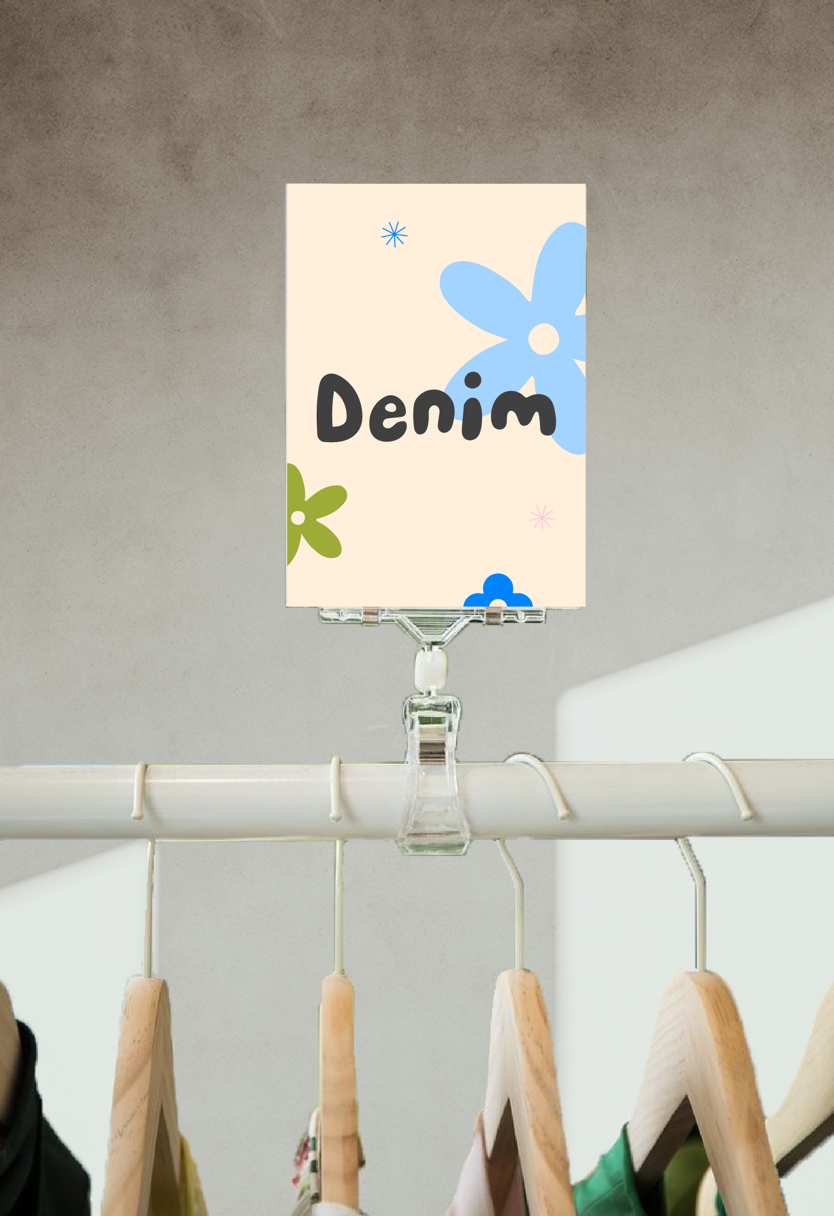 Clothing Rack Signage