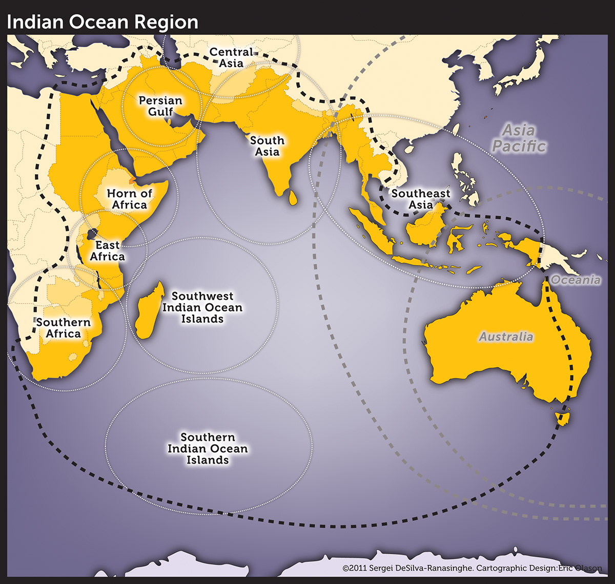 Eric Olason Mapmaker Cartographic Artist Regions of the Indian Ocean (1 map)