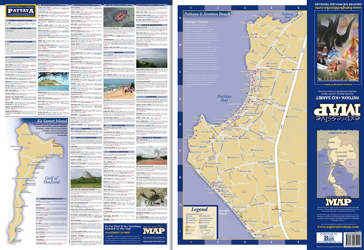 Eric Olason - Mapmaker - Cartographic Artist - Pattaya Expressive Map ...