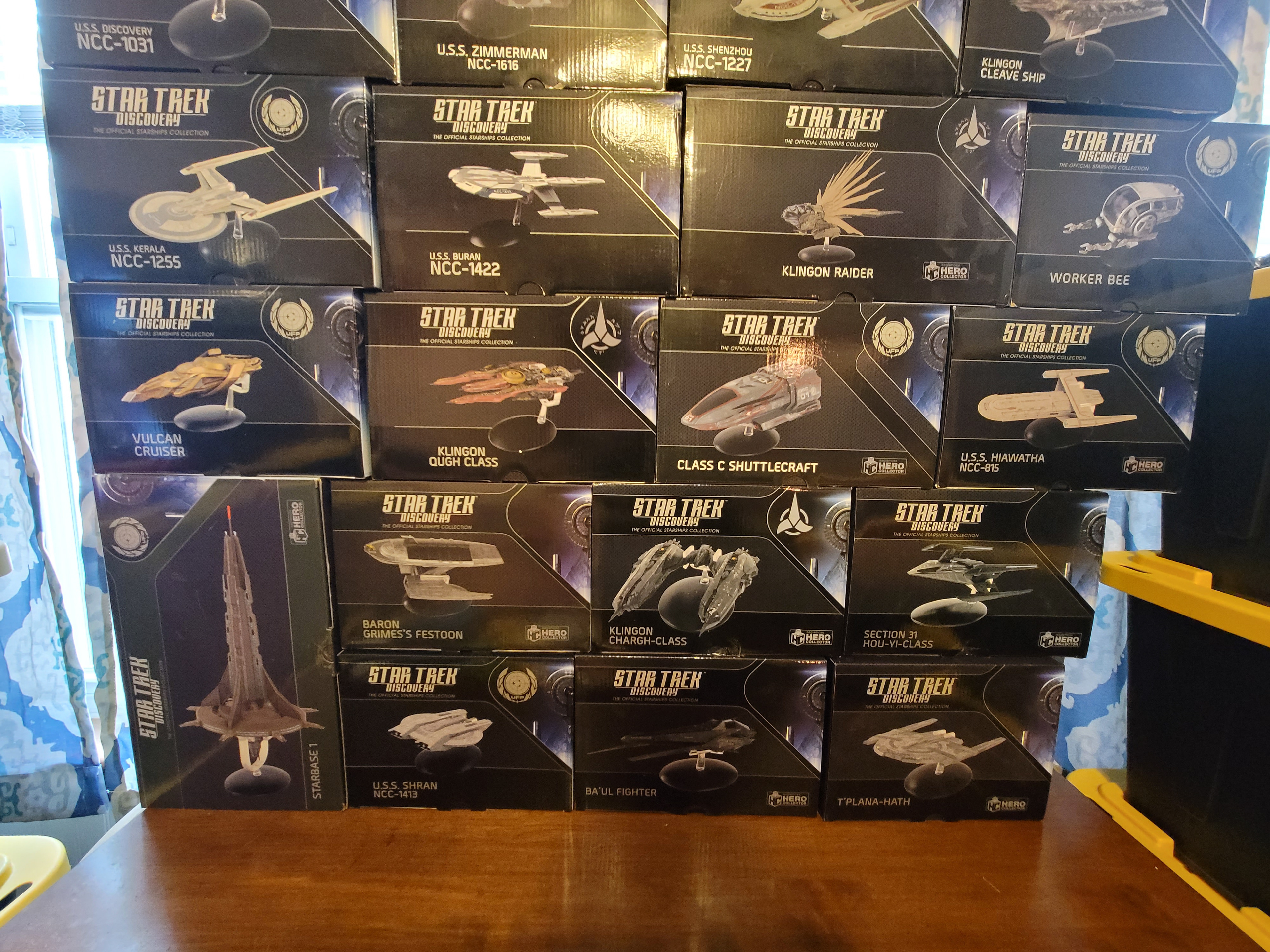 138-174: Eaglemoss Star Trek discovery complete collection unopened and un-displayed 36 ships plus extra.