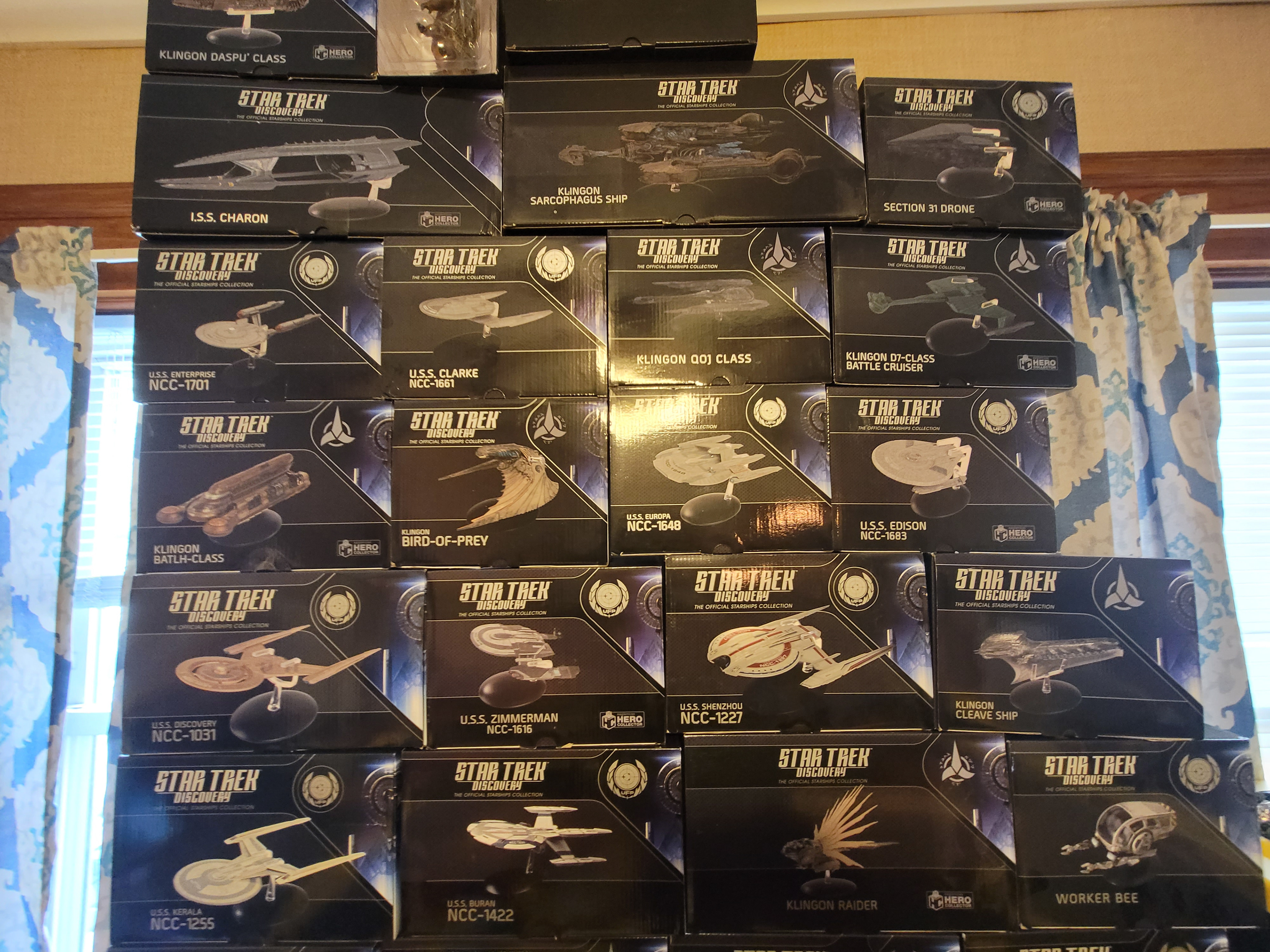 138-174: Eaglemoss Star Trek discovery complete collection unopened and un-displayed 36 ships plus extra.