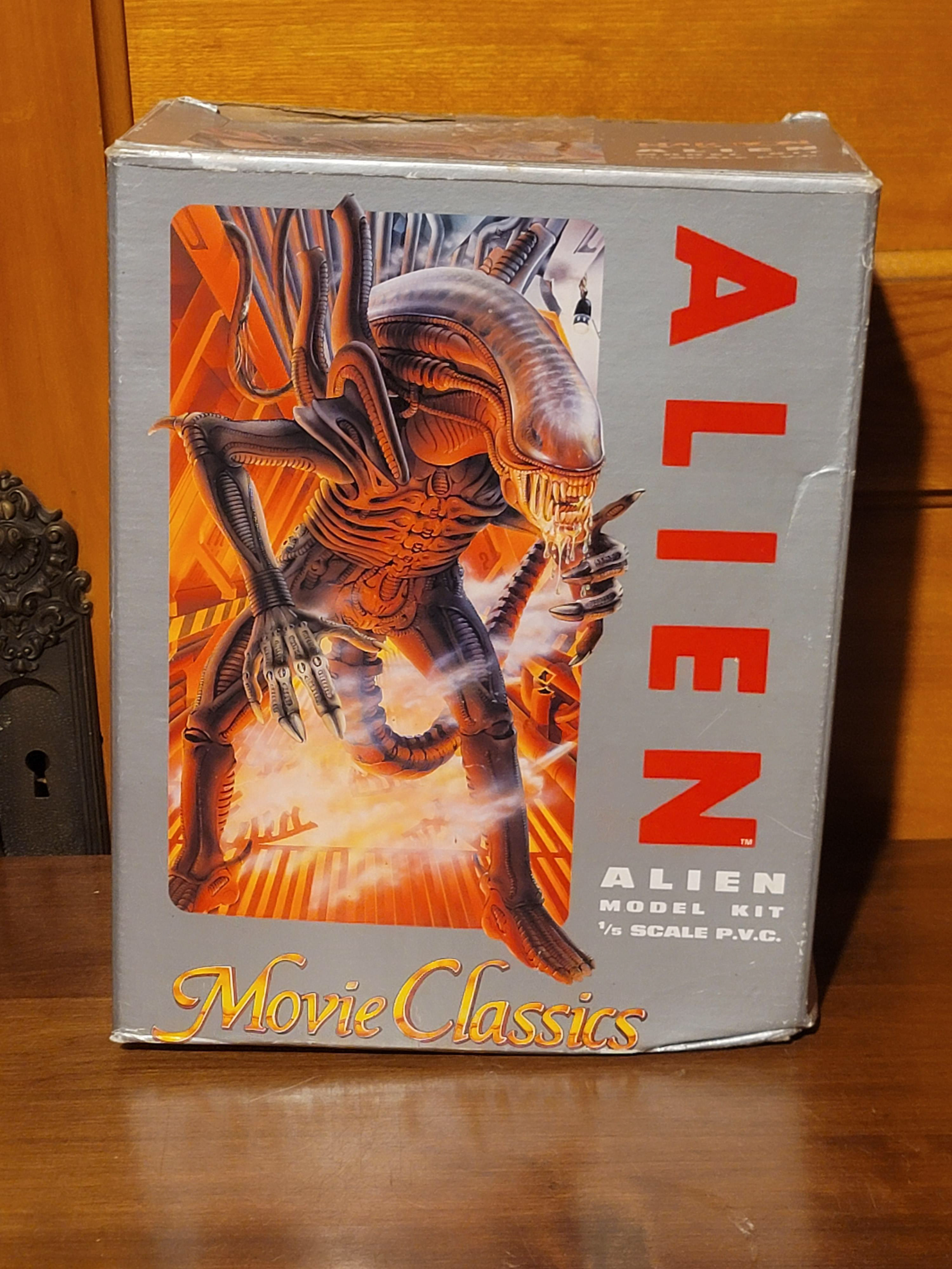 5: Halcyon 1/5 scale PVC model kit, box has significant shelf wear but internal bags are in perfect condition