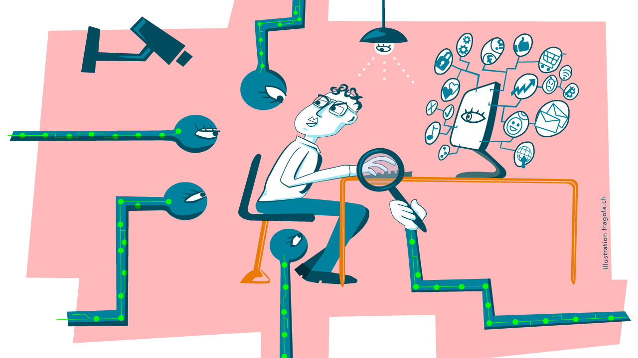 Keyvisual - Algorithme at Workplace for AlgorithmWatch Berlin and media union Syndicom, Bern