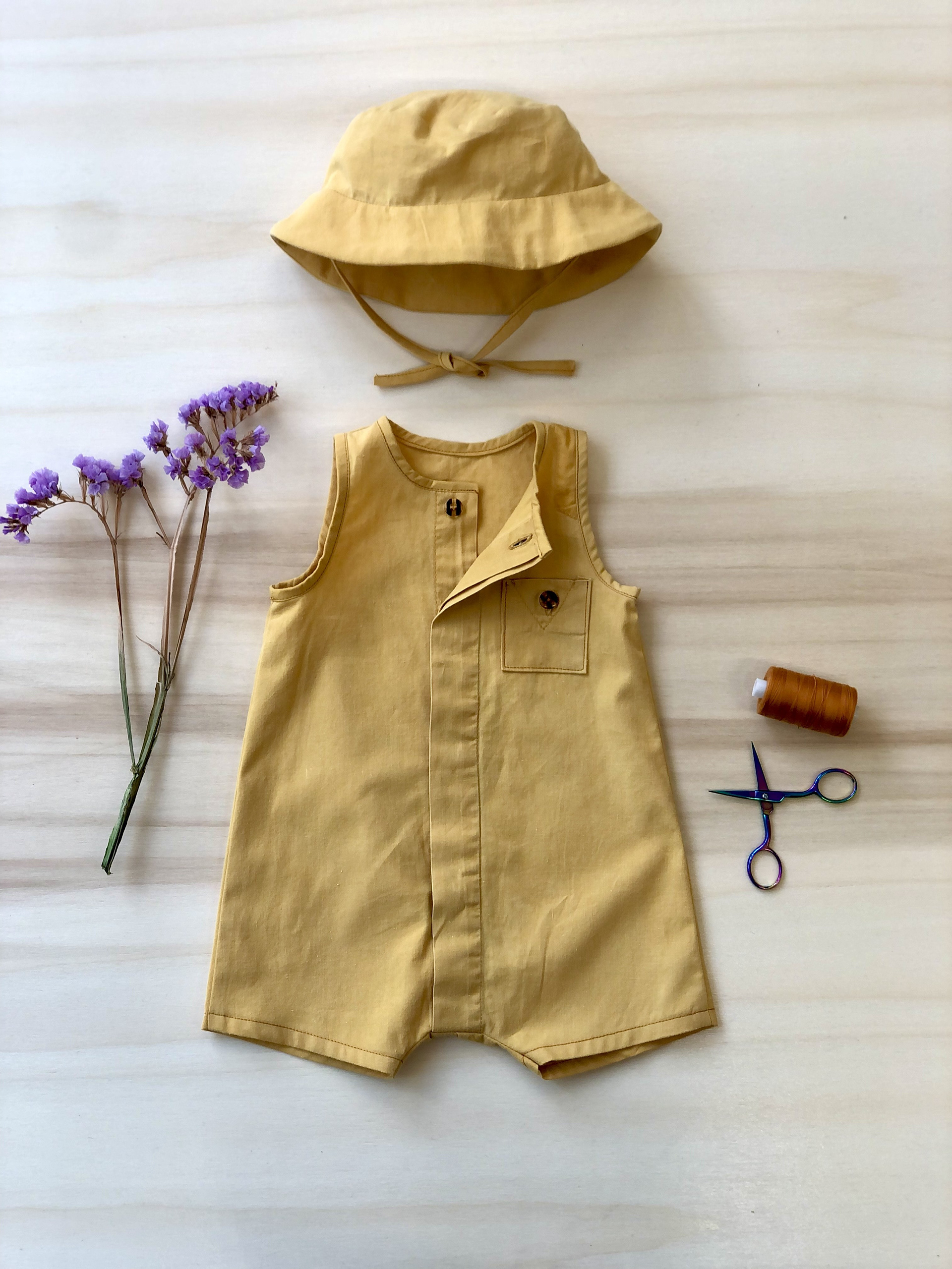 upcycled baby summer suit