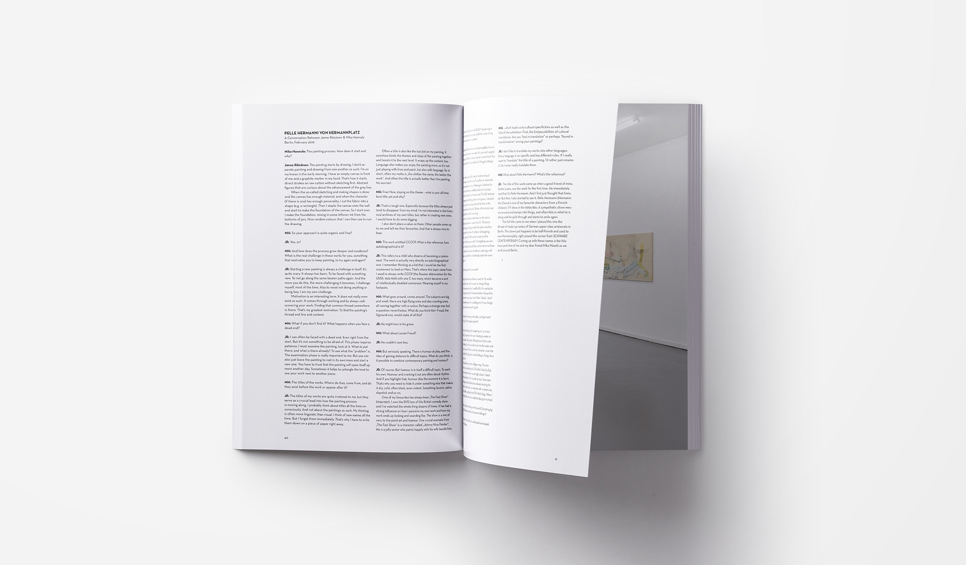 Janne Räisänen Schwarz Contemporary Saskia Nebel Marlon Wobst Catalogue Design Editorial Design Art Book