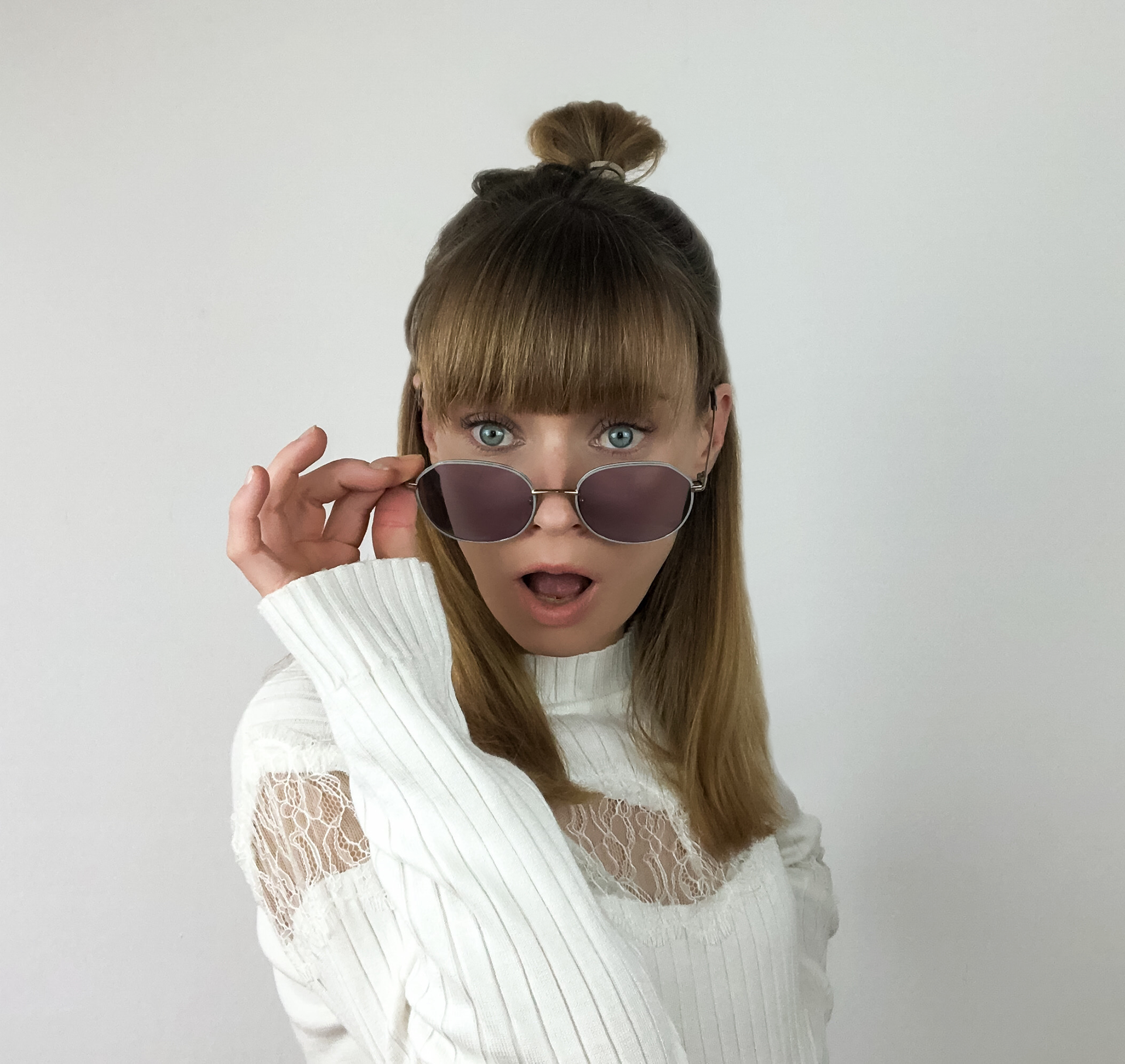 Portrait Designer Miriam Elting with Sunglasses
