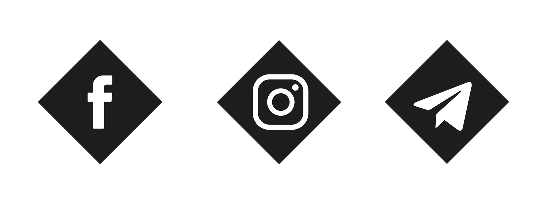 Screenshot of created social media icons for online store