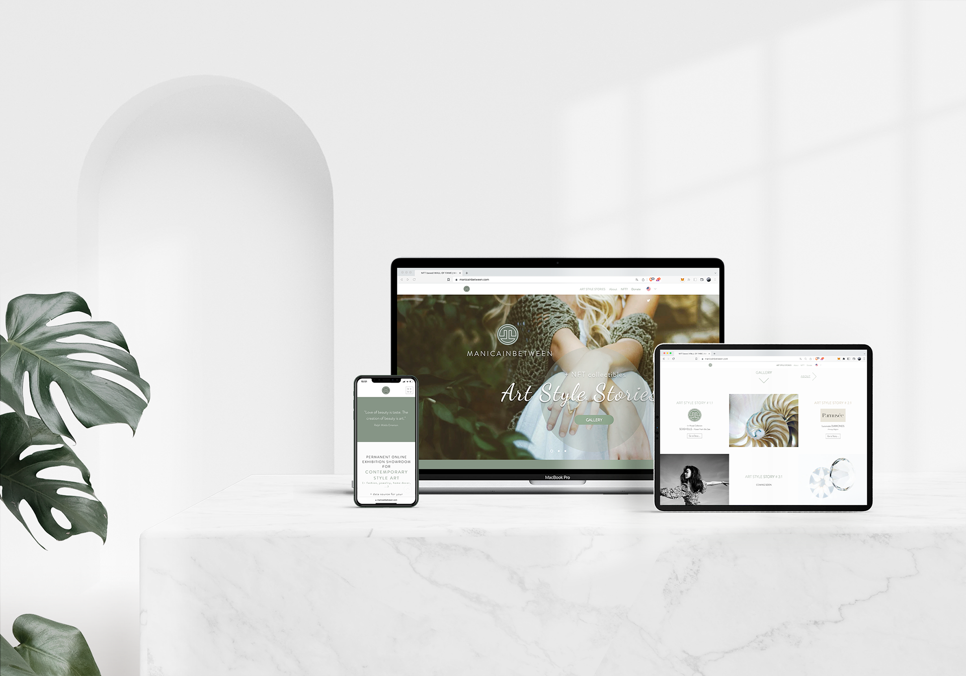 Mockup Web Manicainbetween Art Style Stories