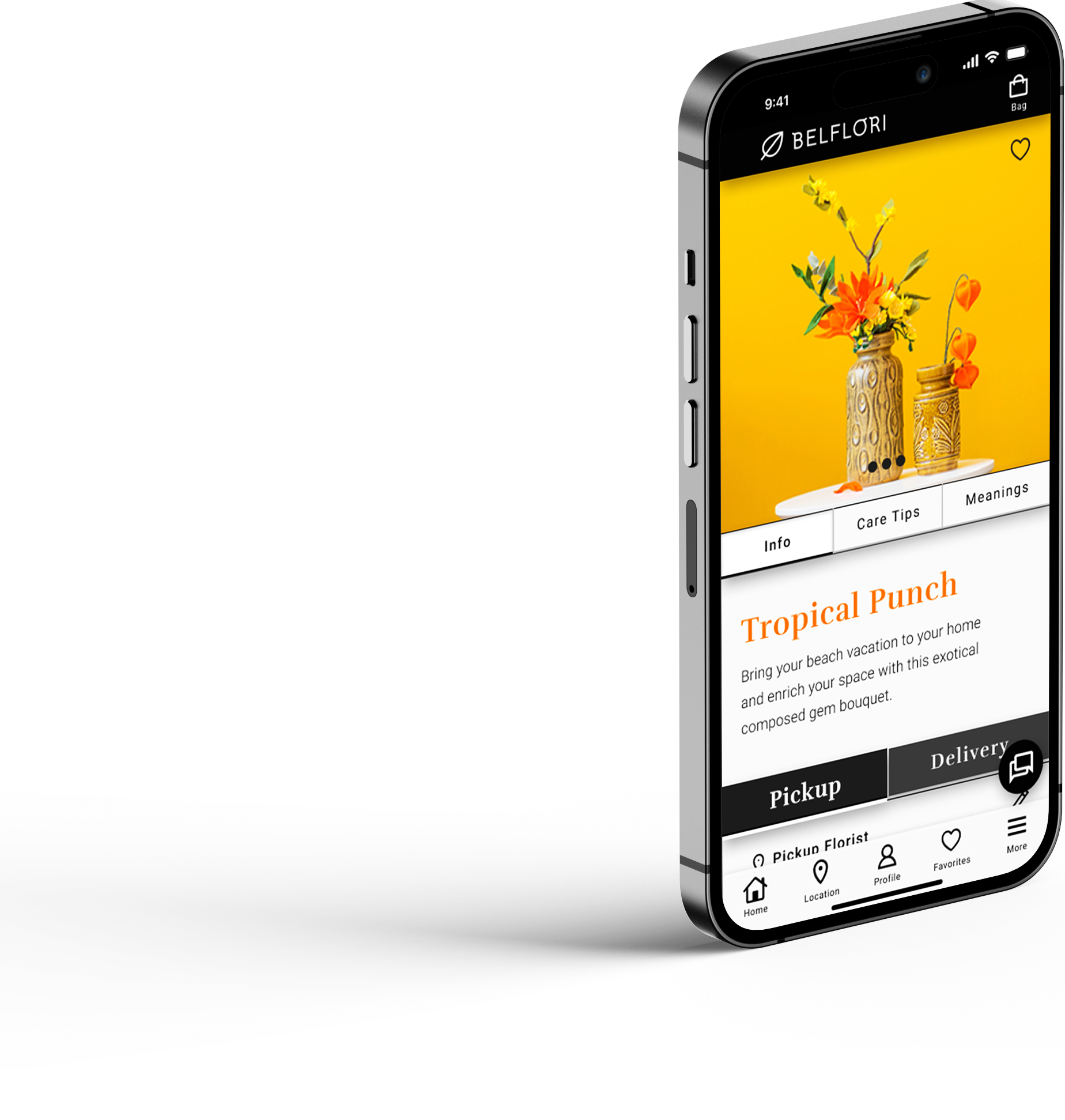 Mockup: App Item Details Screen