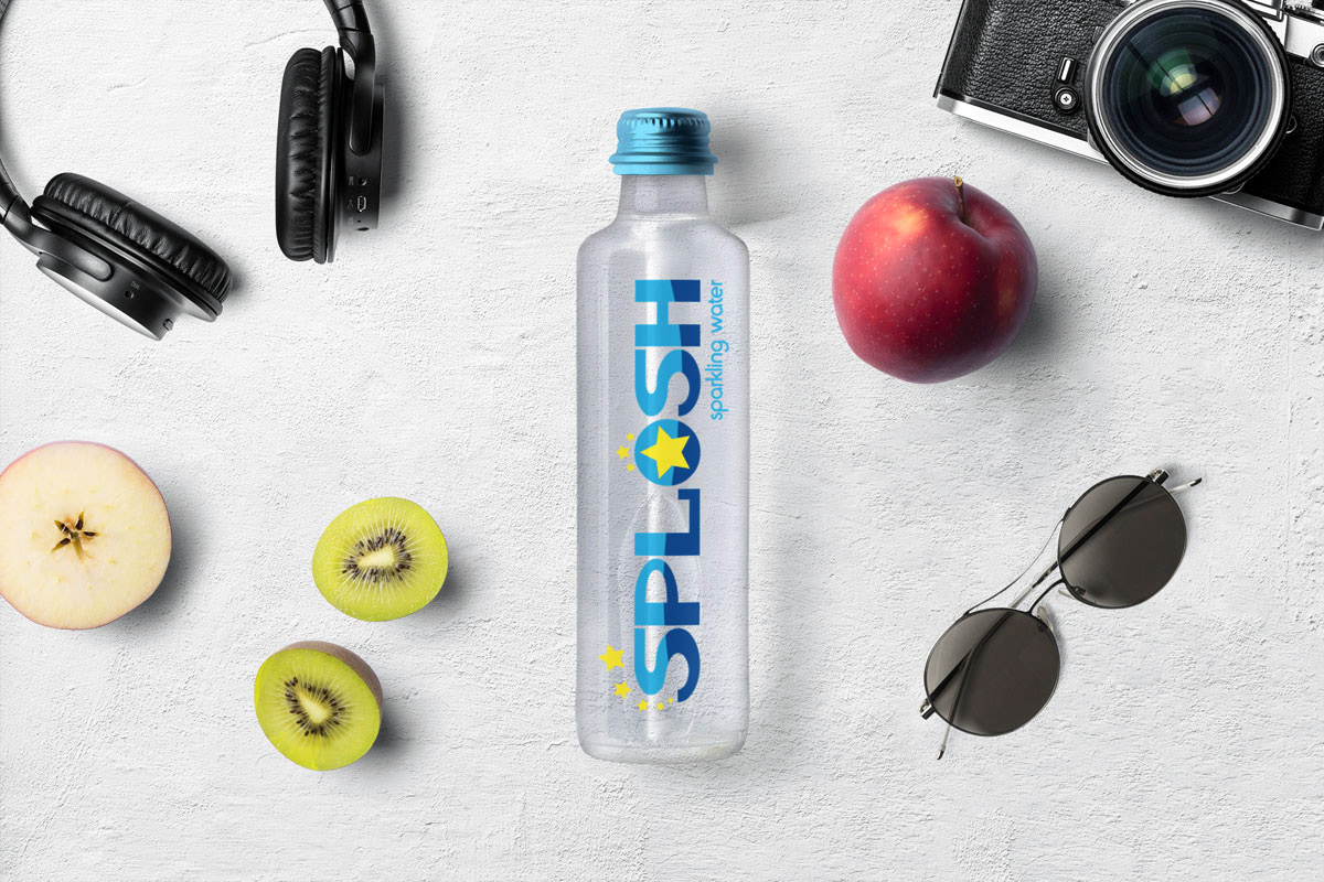 Logo design for a fictional water brand