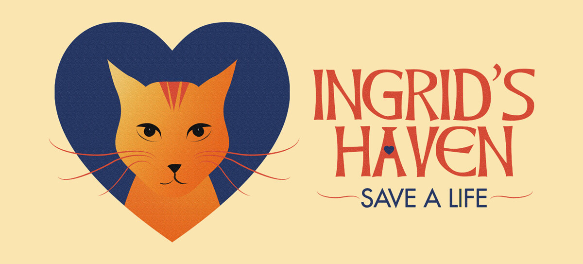 Logo for Ingrid's haven cat shelter