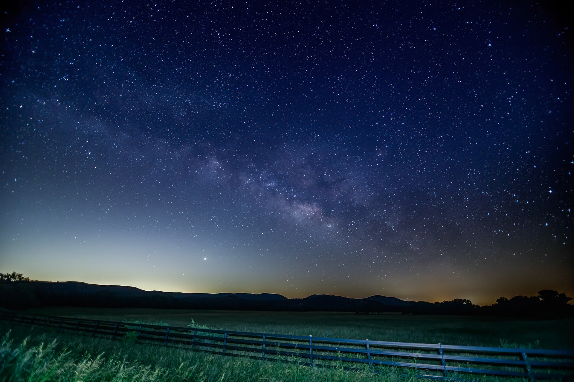 The galactic core of our milky way galaxy - Captured in Tarpley, TX.