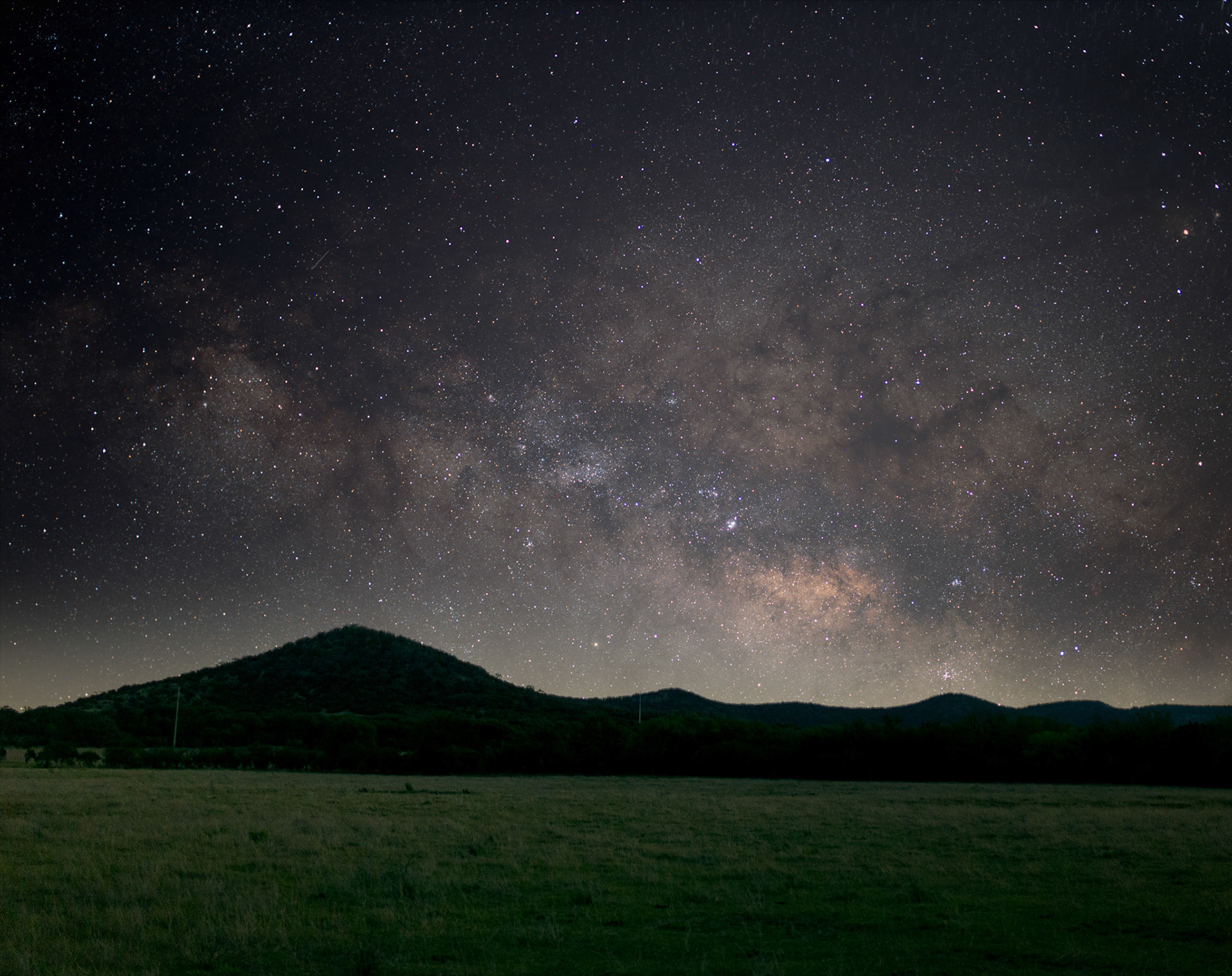 The galactic core of our milky way galaxy - Captured in Tarpley, TX.