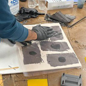 Applying Epoxy Carbon Fiber