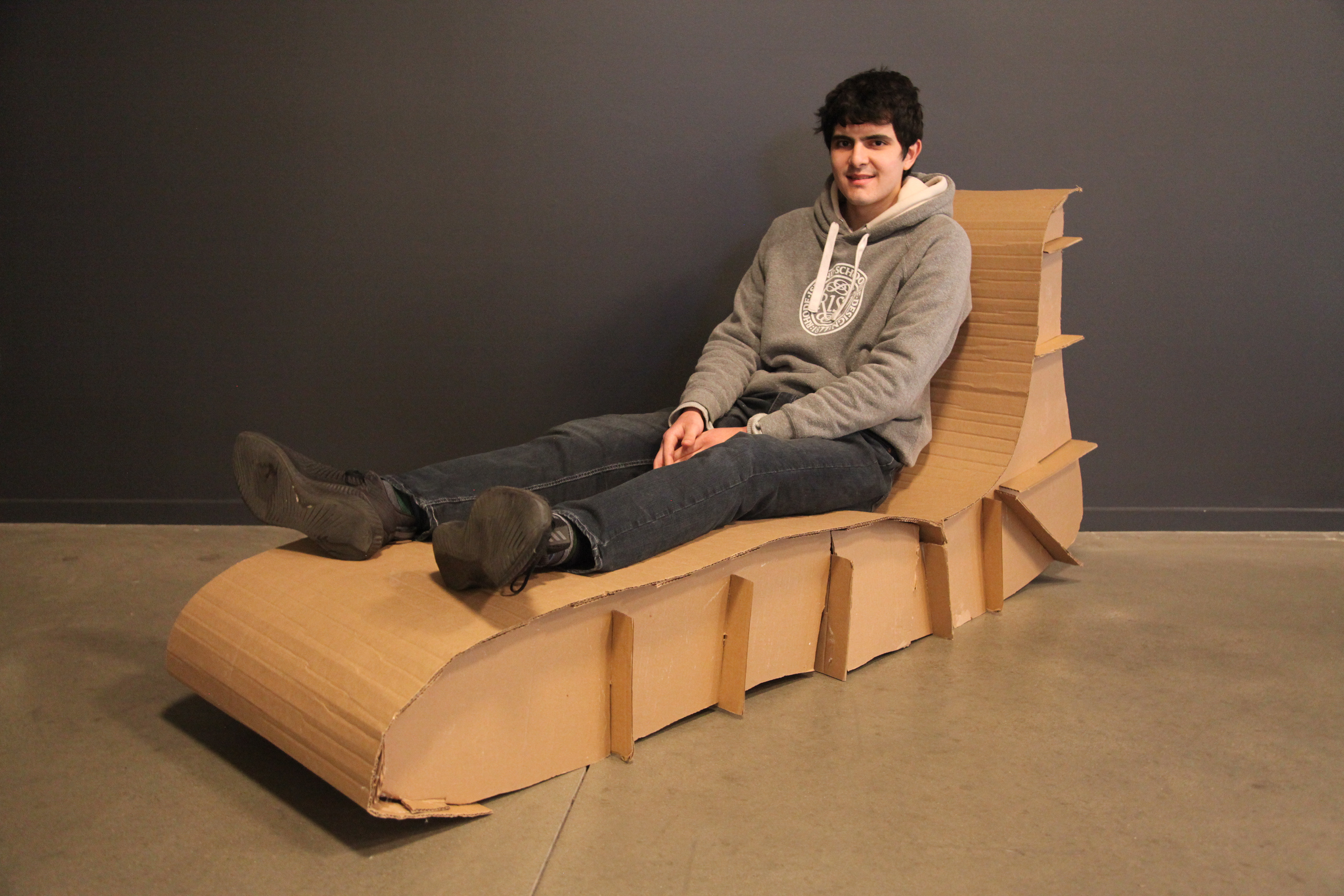 Corrugated Cardboard Furniture Study