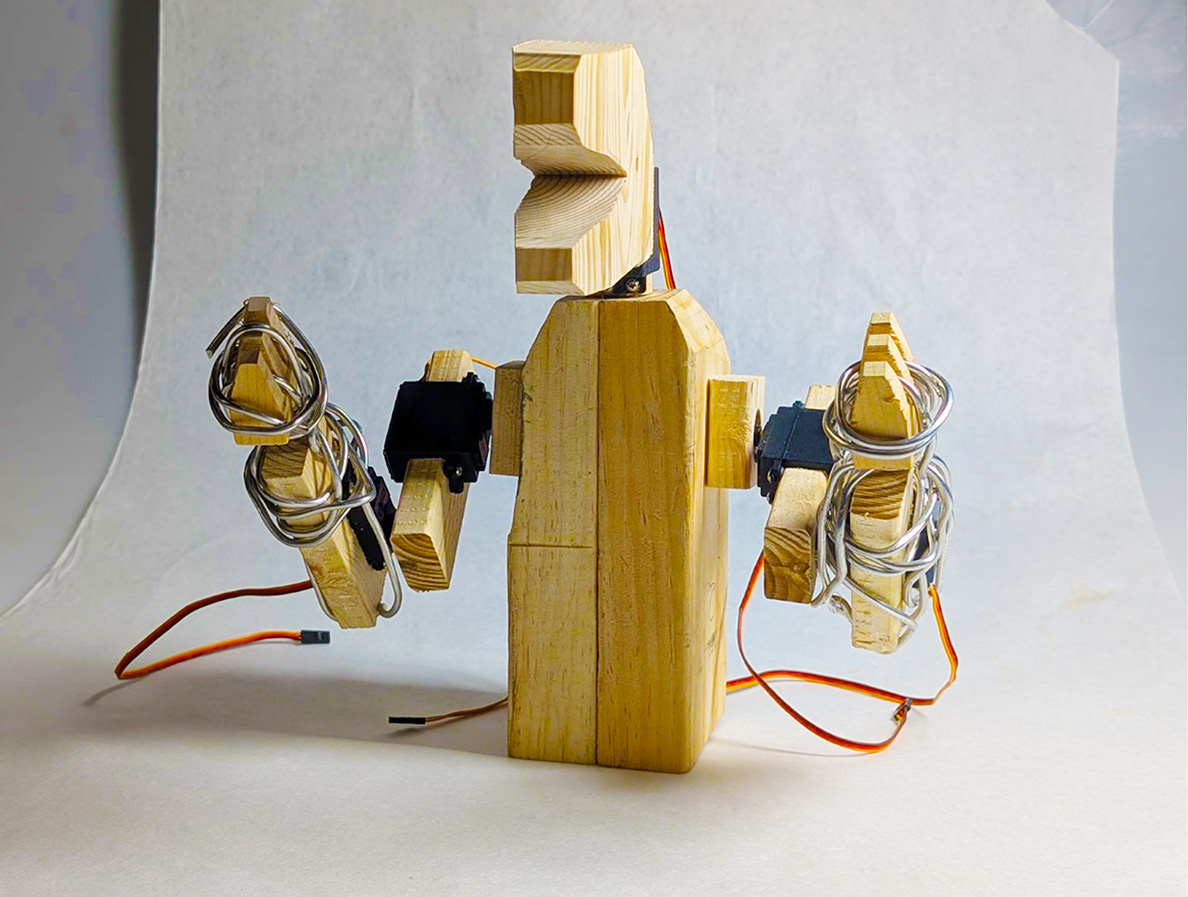 Replicated the component for both rotating axes of both arms.