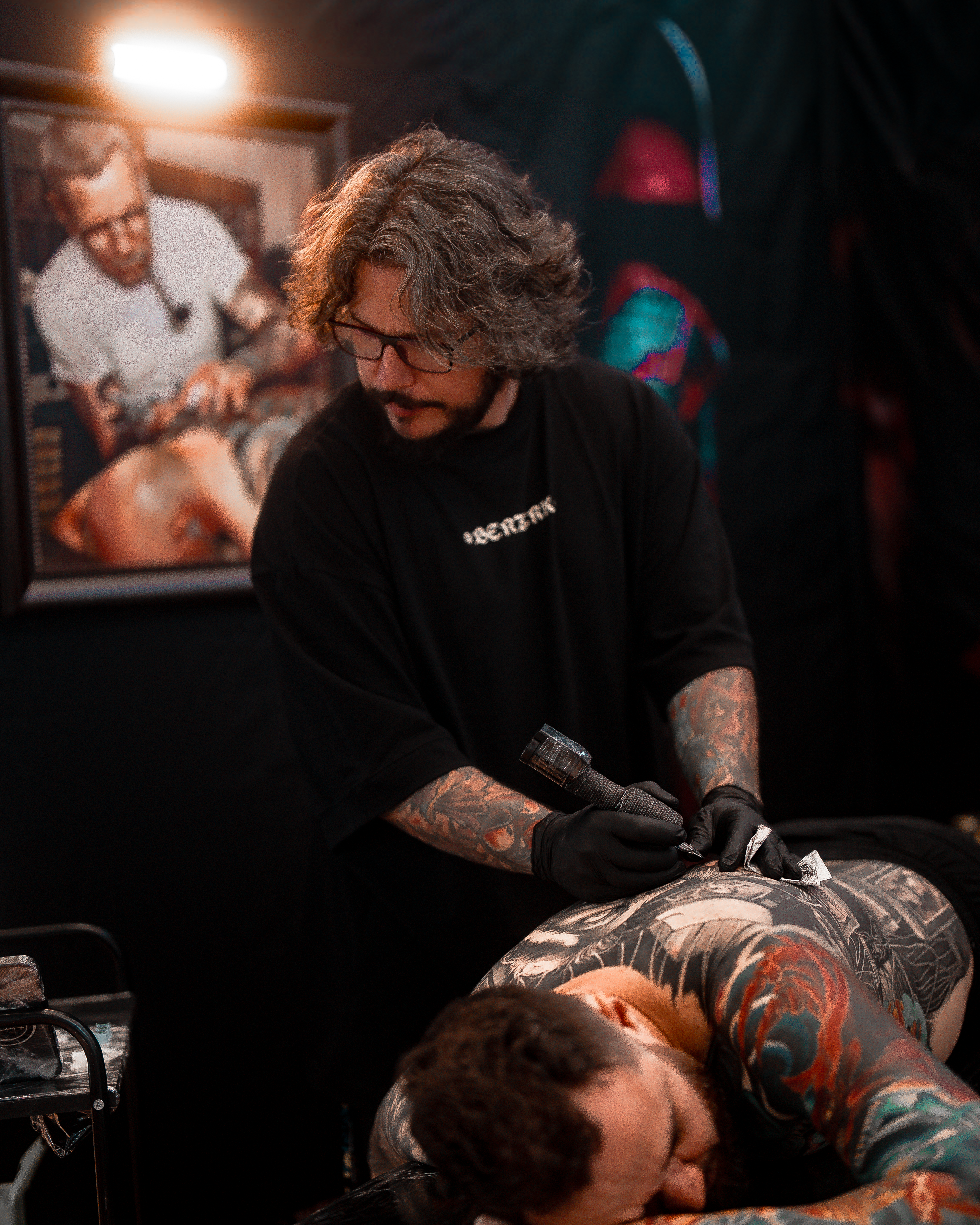 tatuagem sendo realizada na tattoo week brasília