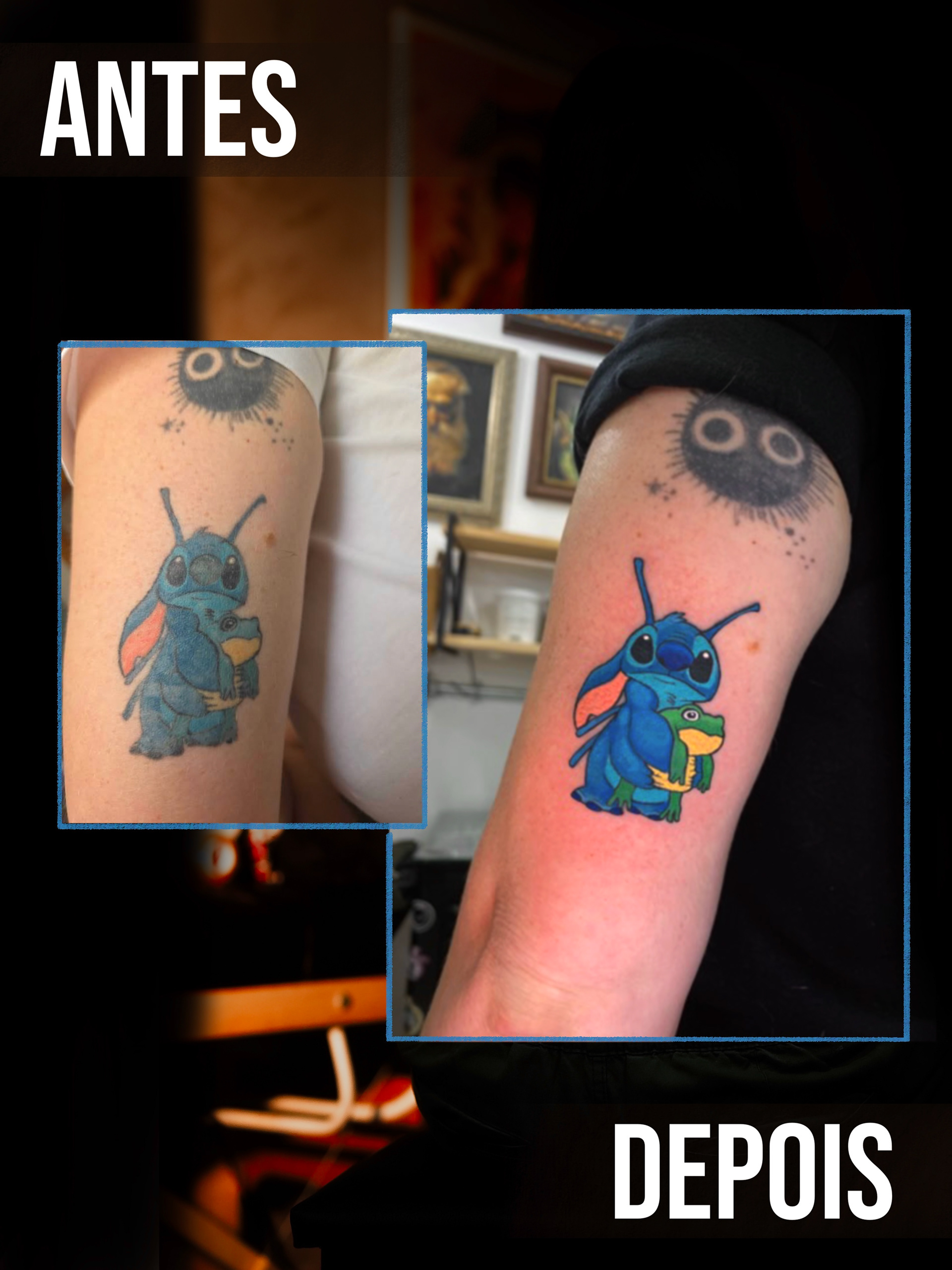 reforma de tatuagem colorida 