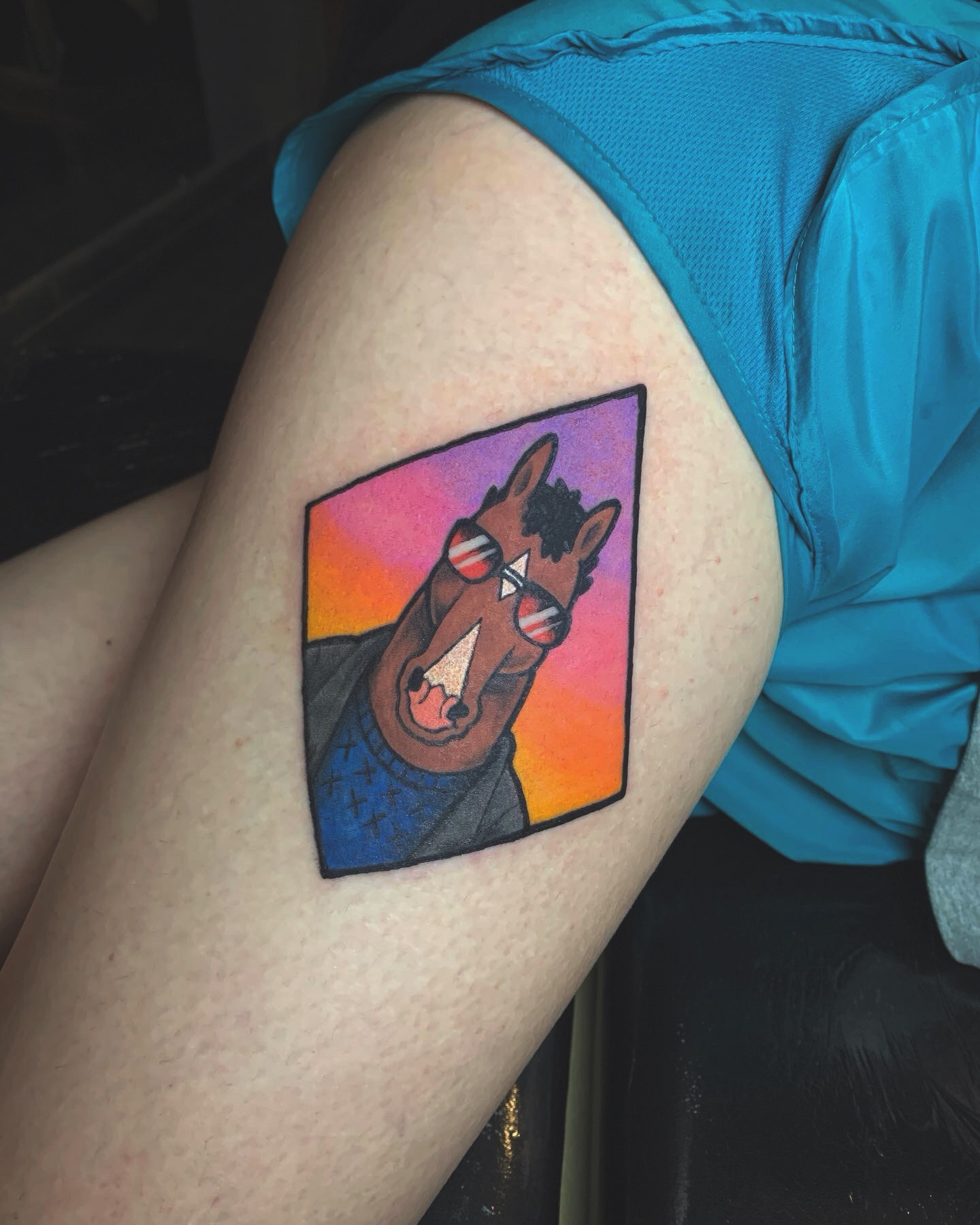 tatuagem colorida bojak horseman