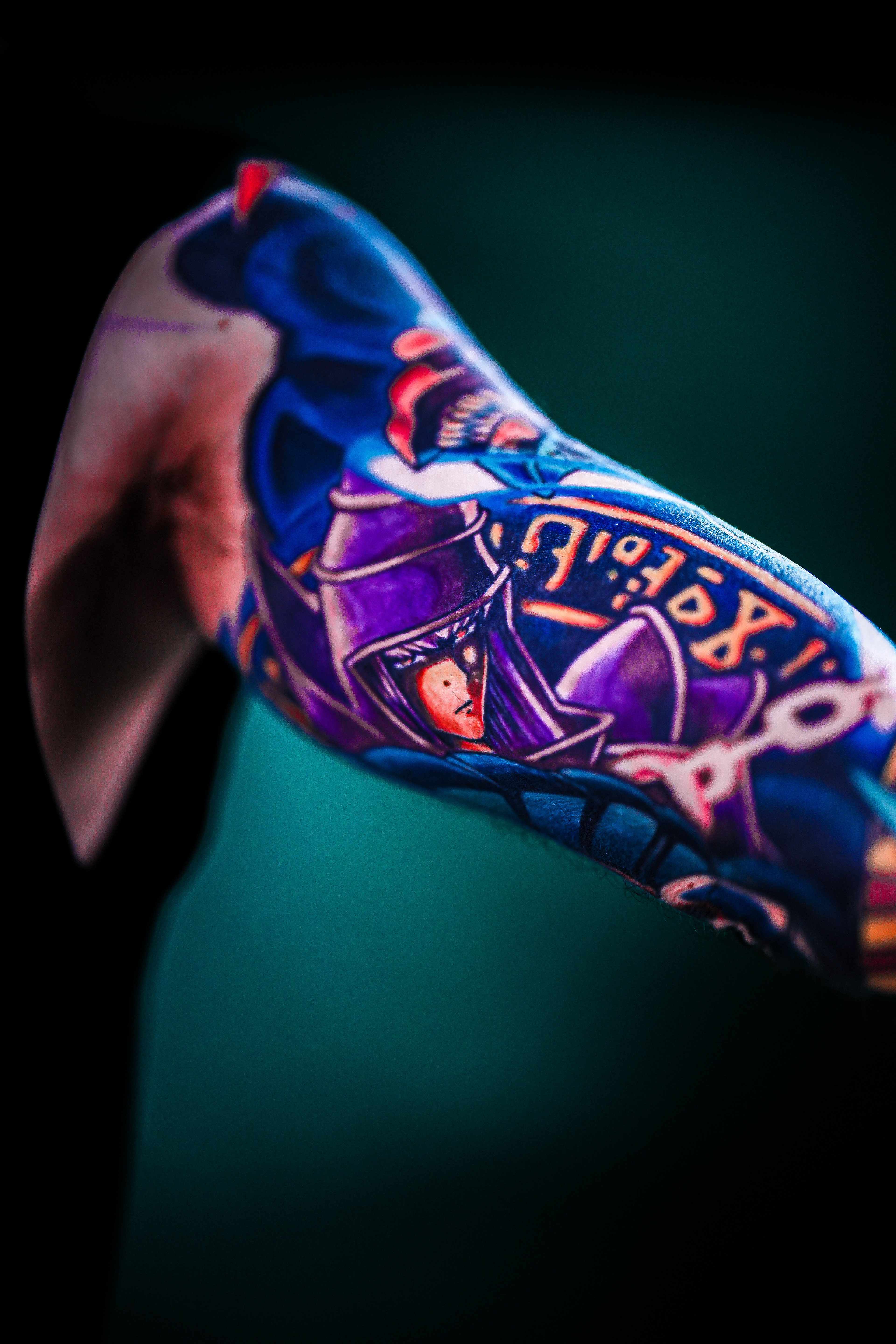 tatuagem colorida Mago Negro — Yugioh