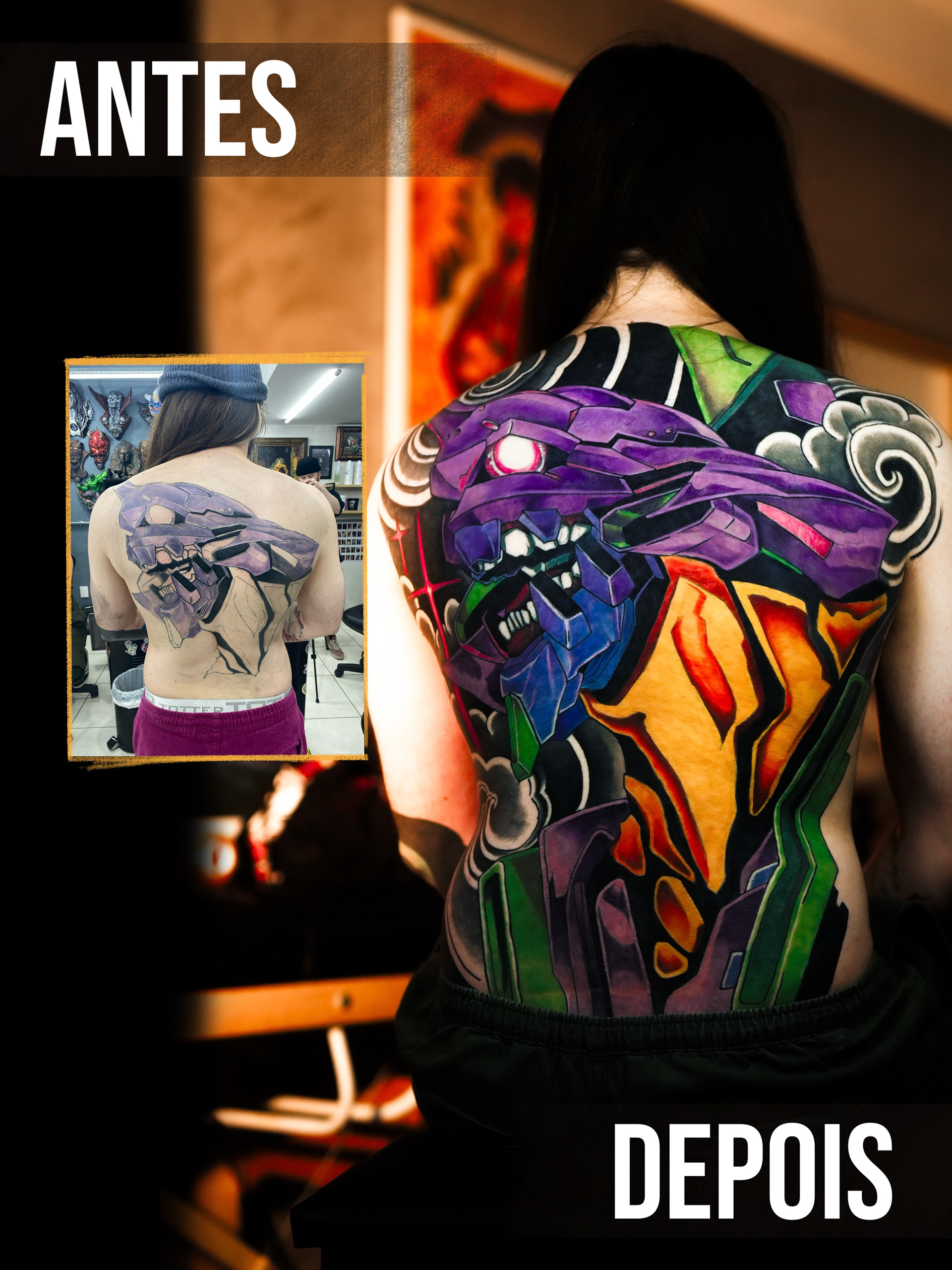 reforma de tatuagem de costas