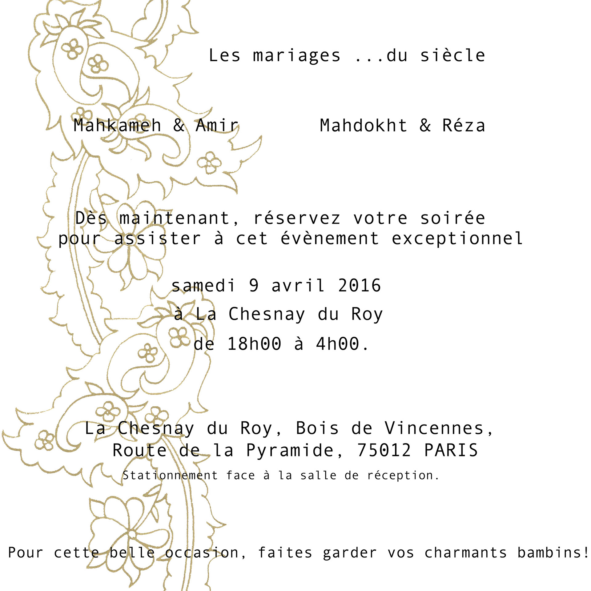 Wedding Invitation 2016