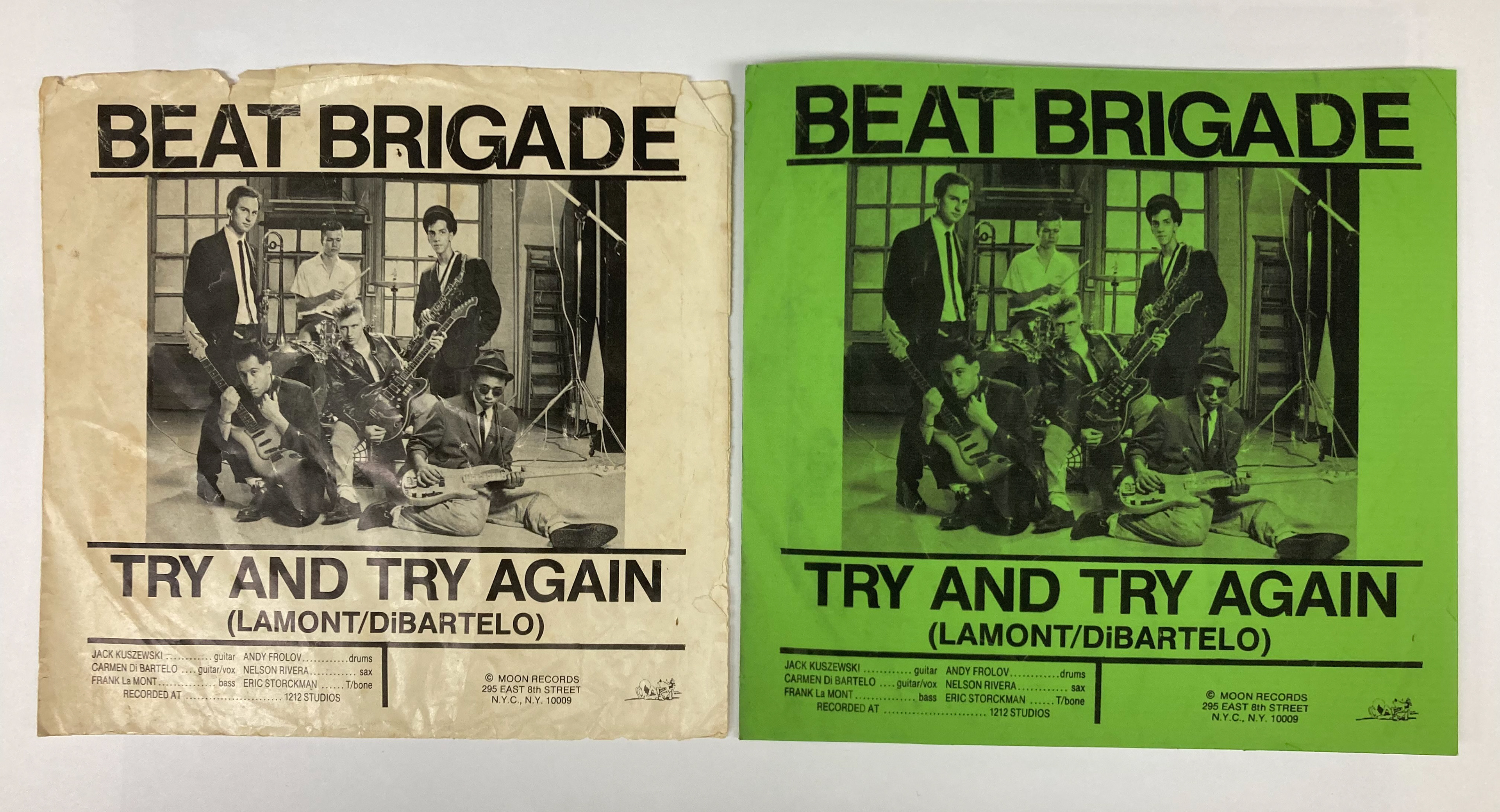 Before and After - Beat Brigade's Try and Try Again Vinyl - Pocket Style Jacket