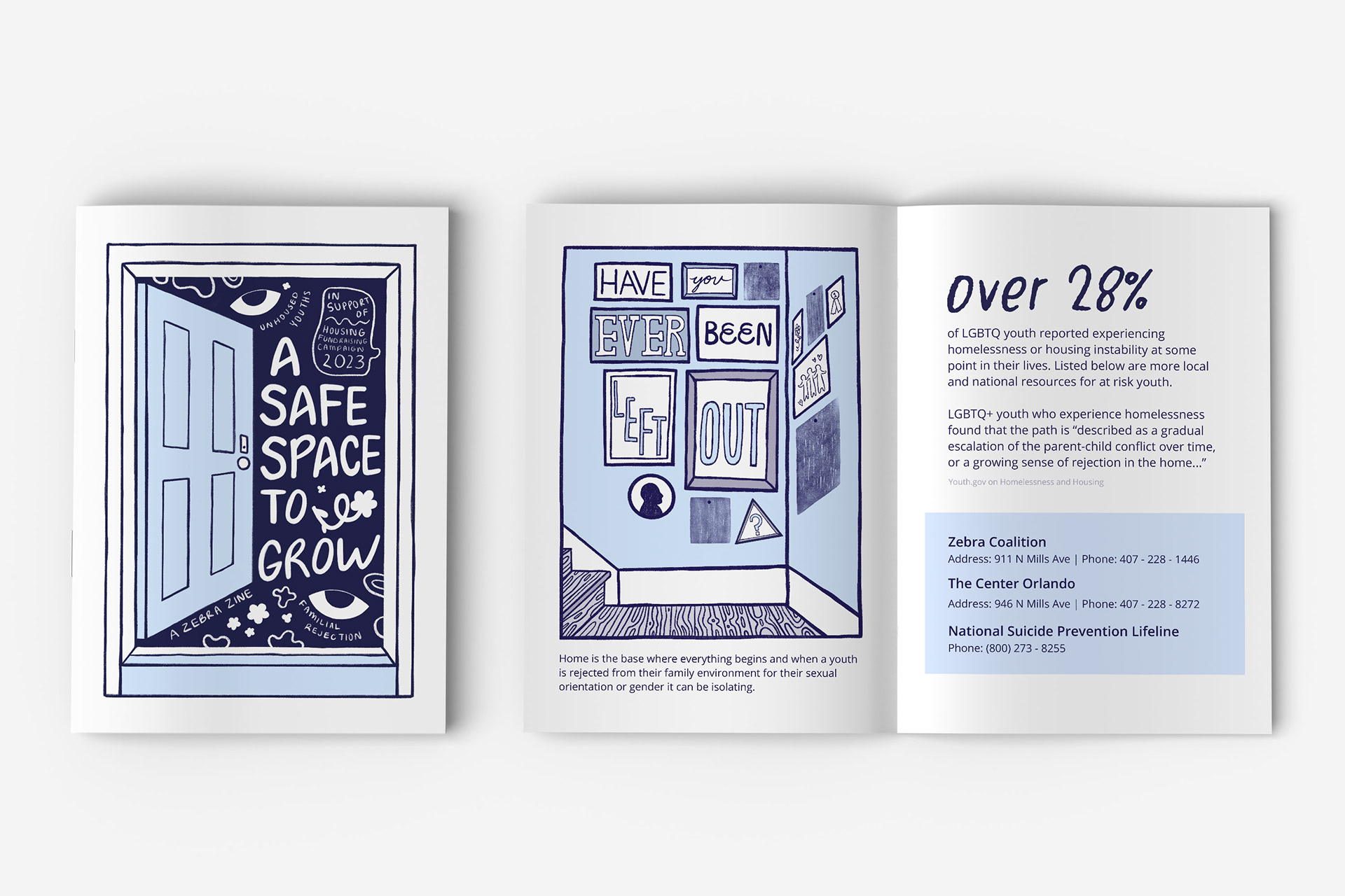 Zine Mockup - A Safe Space To Grow Campaign