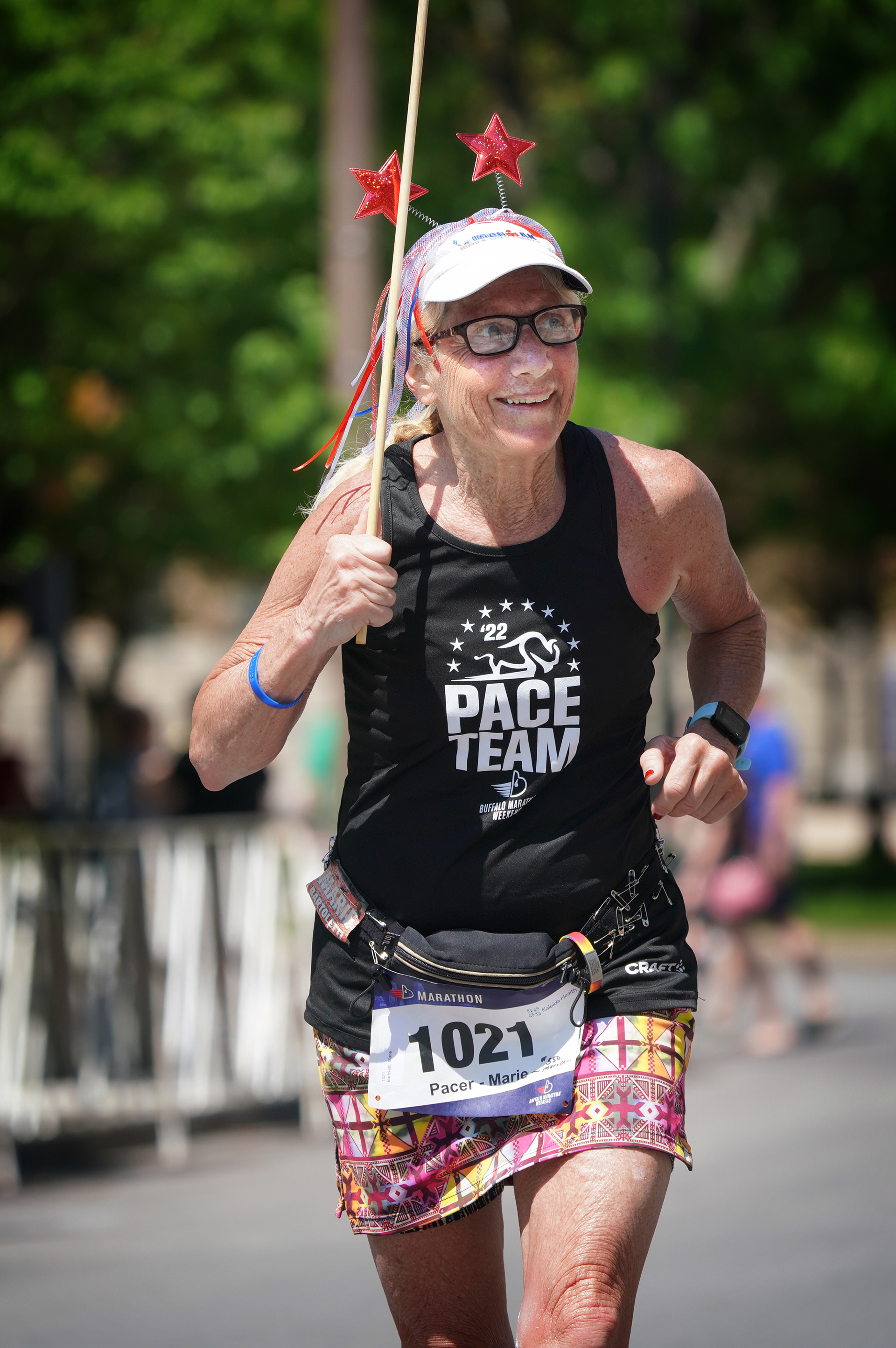 Her 250th marathon