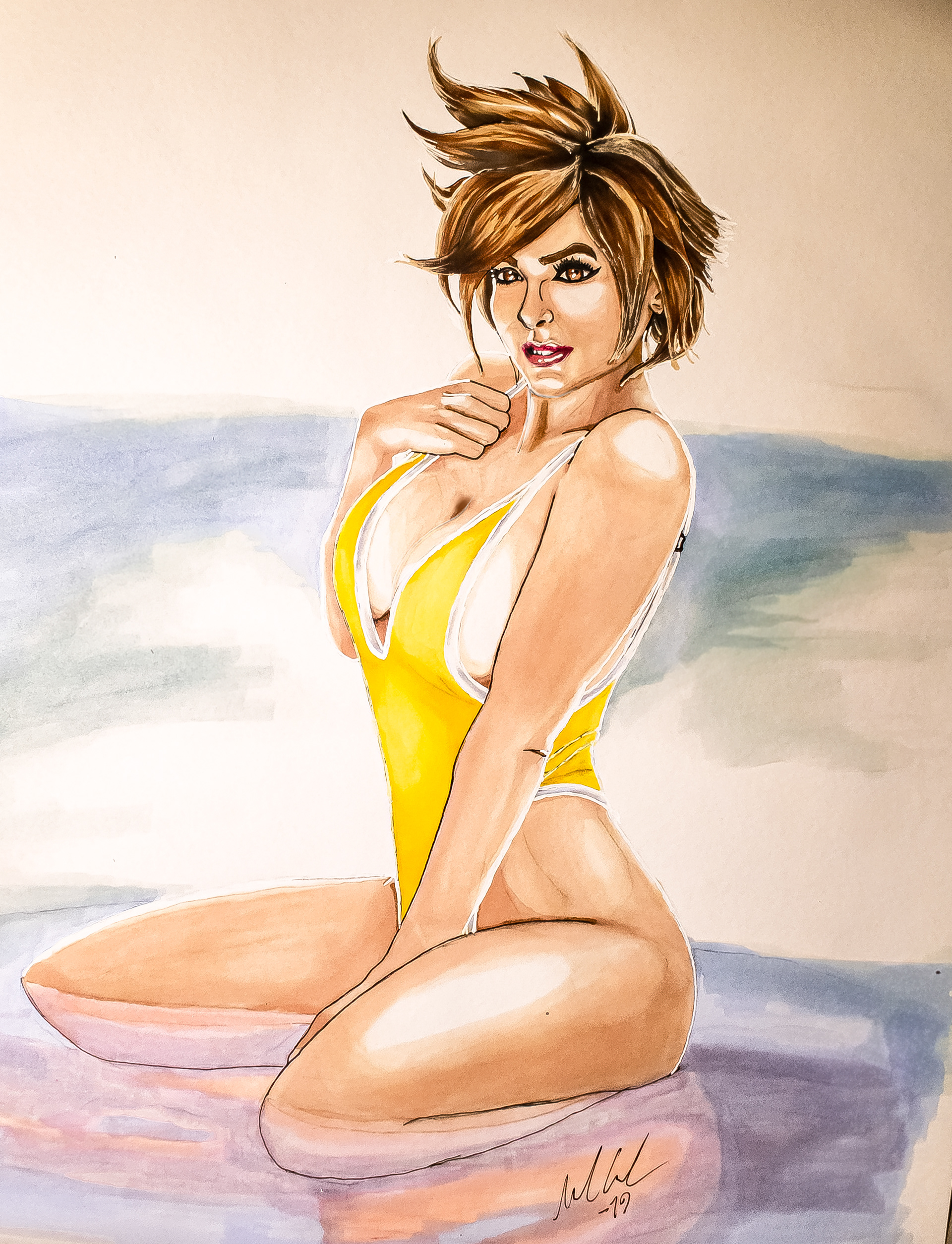 Portrait of Jessica Nigri as Tracer