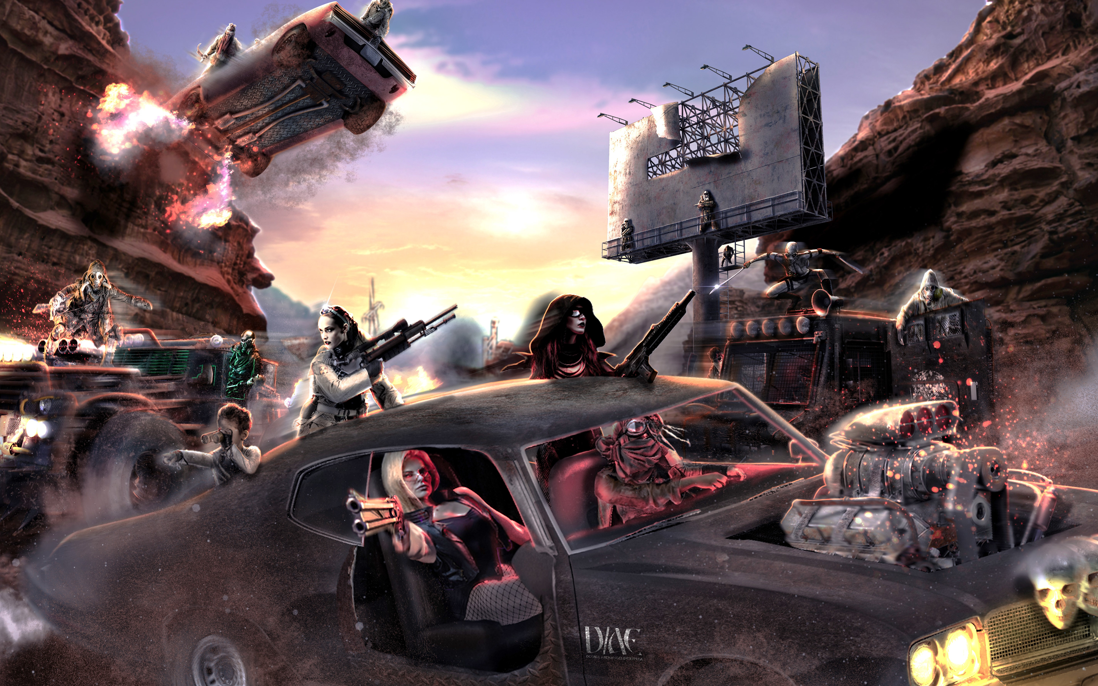 Furiosa Concept art - Busy scenes