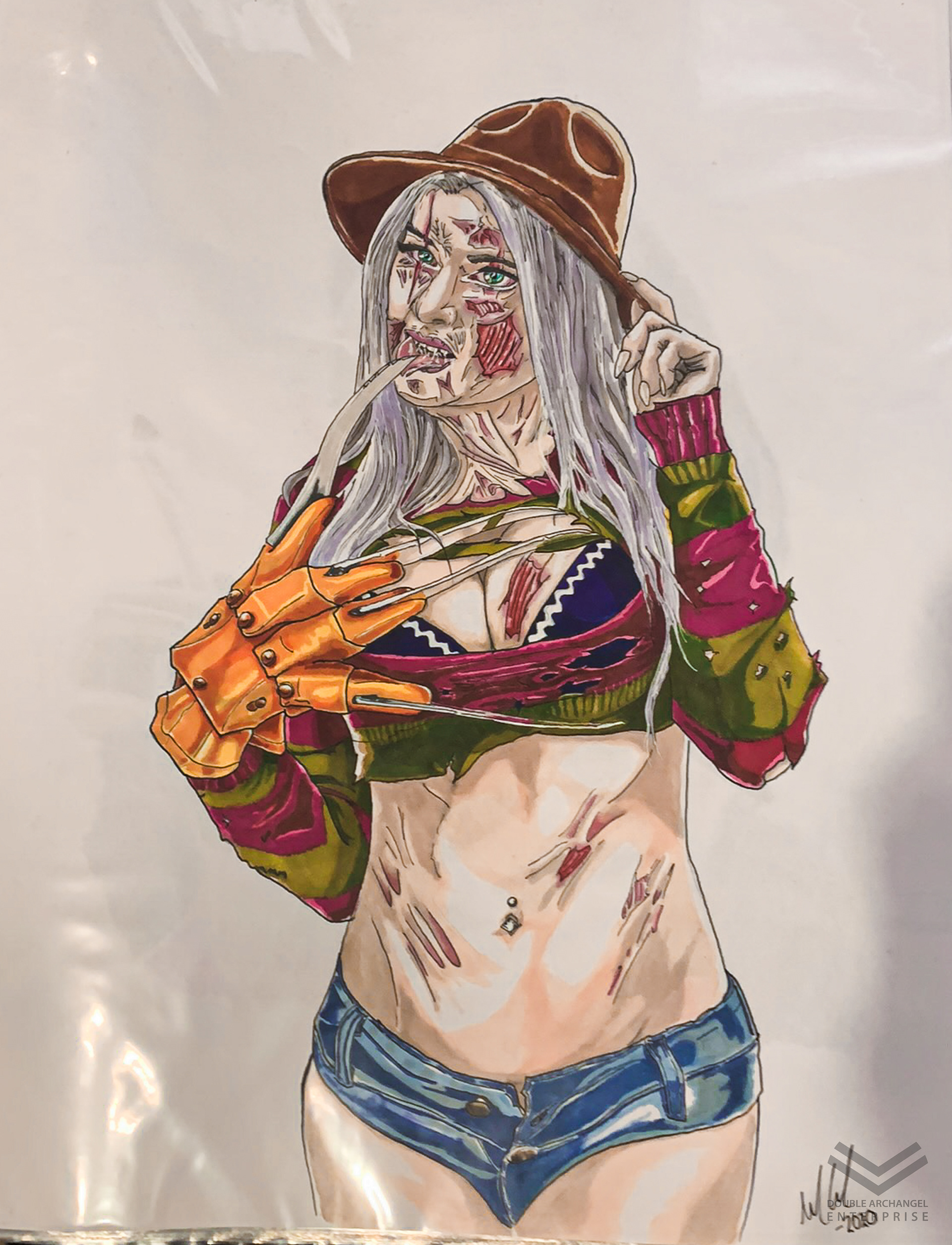 Portrait of Kate Sarkissian as Freddy Crueger