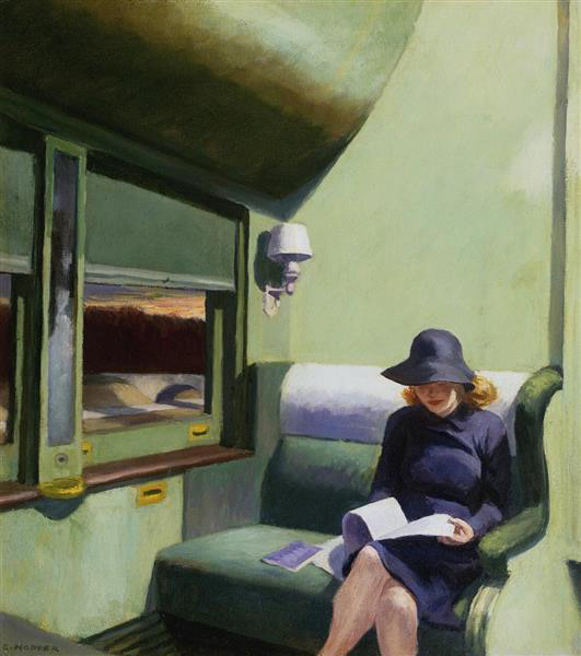 Compartment C Car by Edward Hopper
