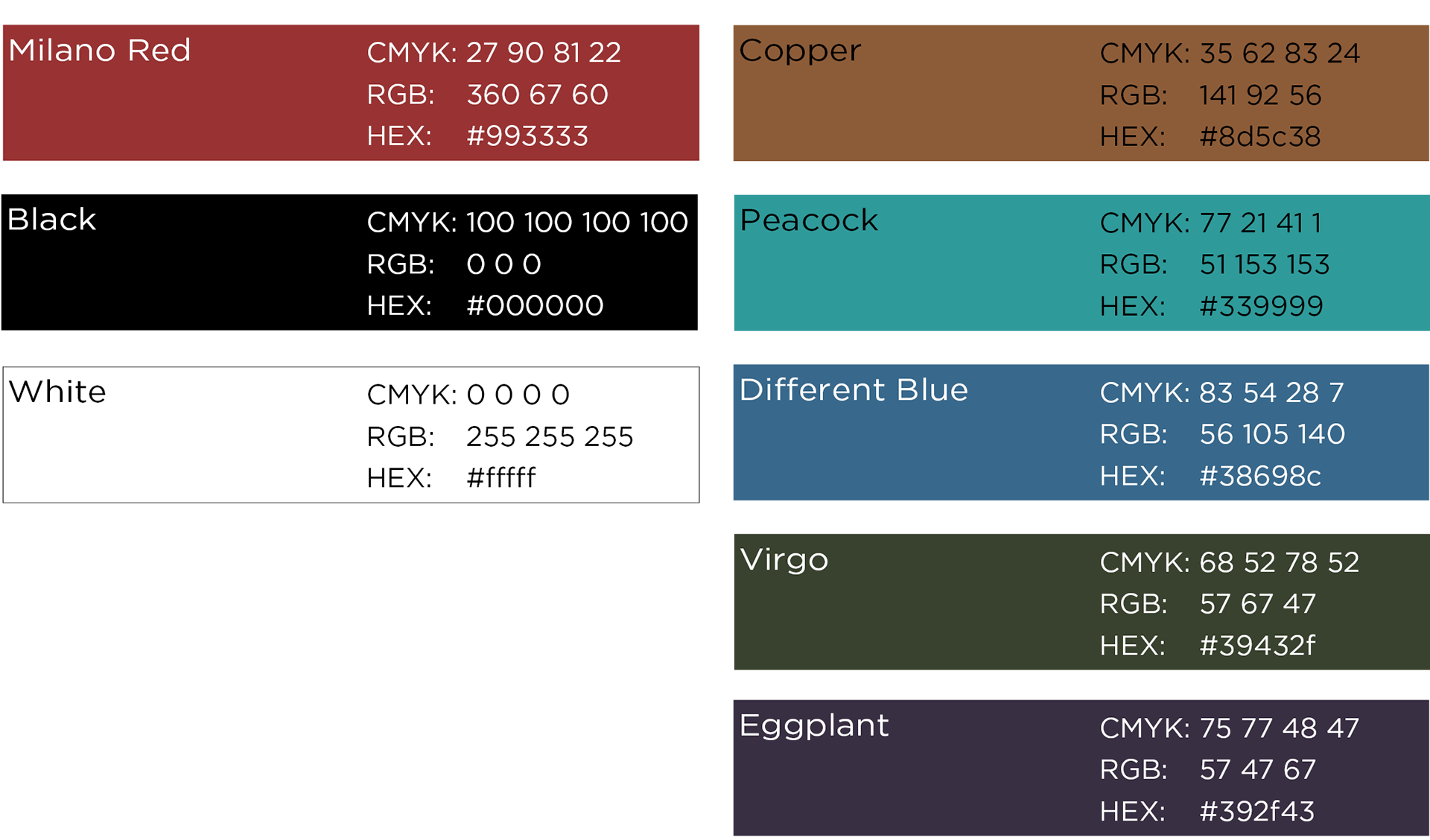 Brand colors for Isabella Stewart Gardner Museum brand refresh by Wendy Steckler Designs