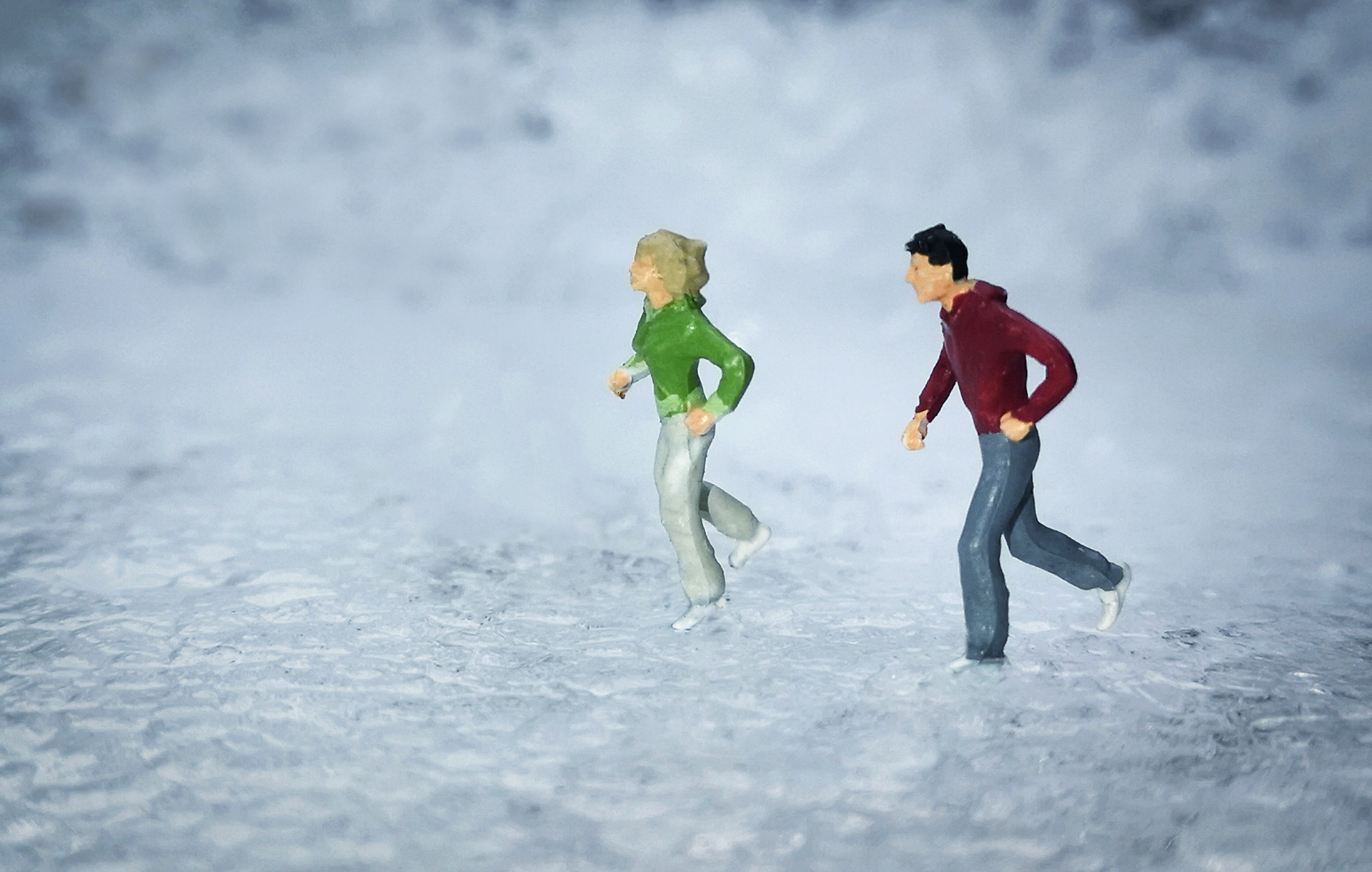 SKATING FUN BEFORE THE THAW