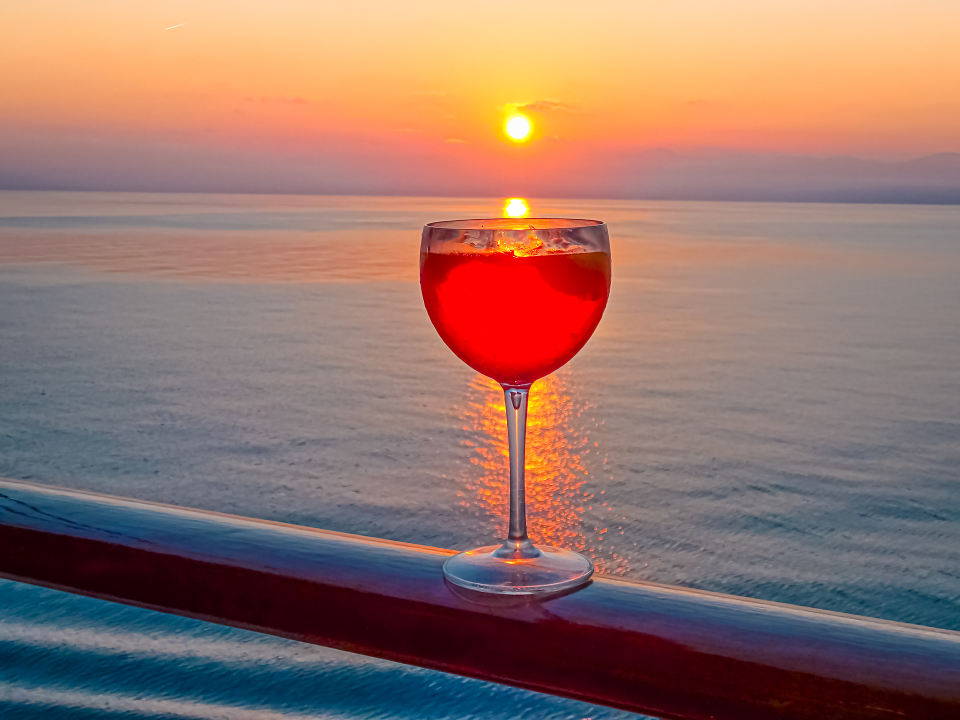 Le verre et le soleil.