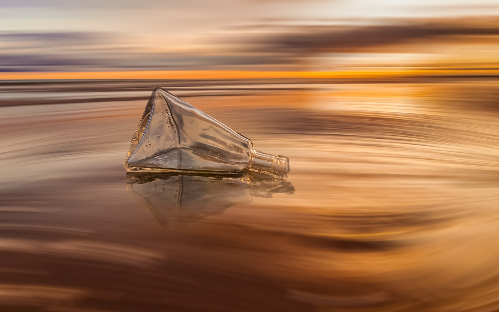 Le Flacon et le sable.