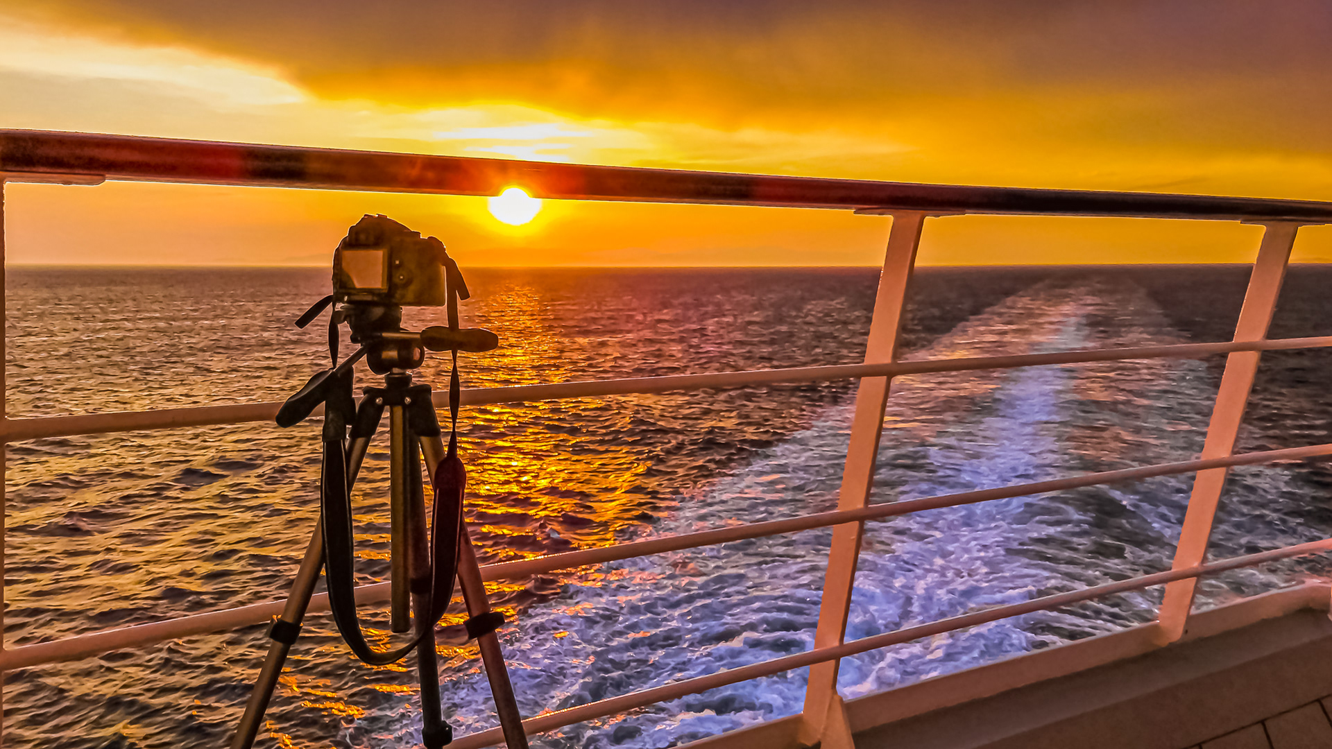 Le photographe et le sillage.