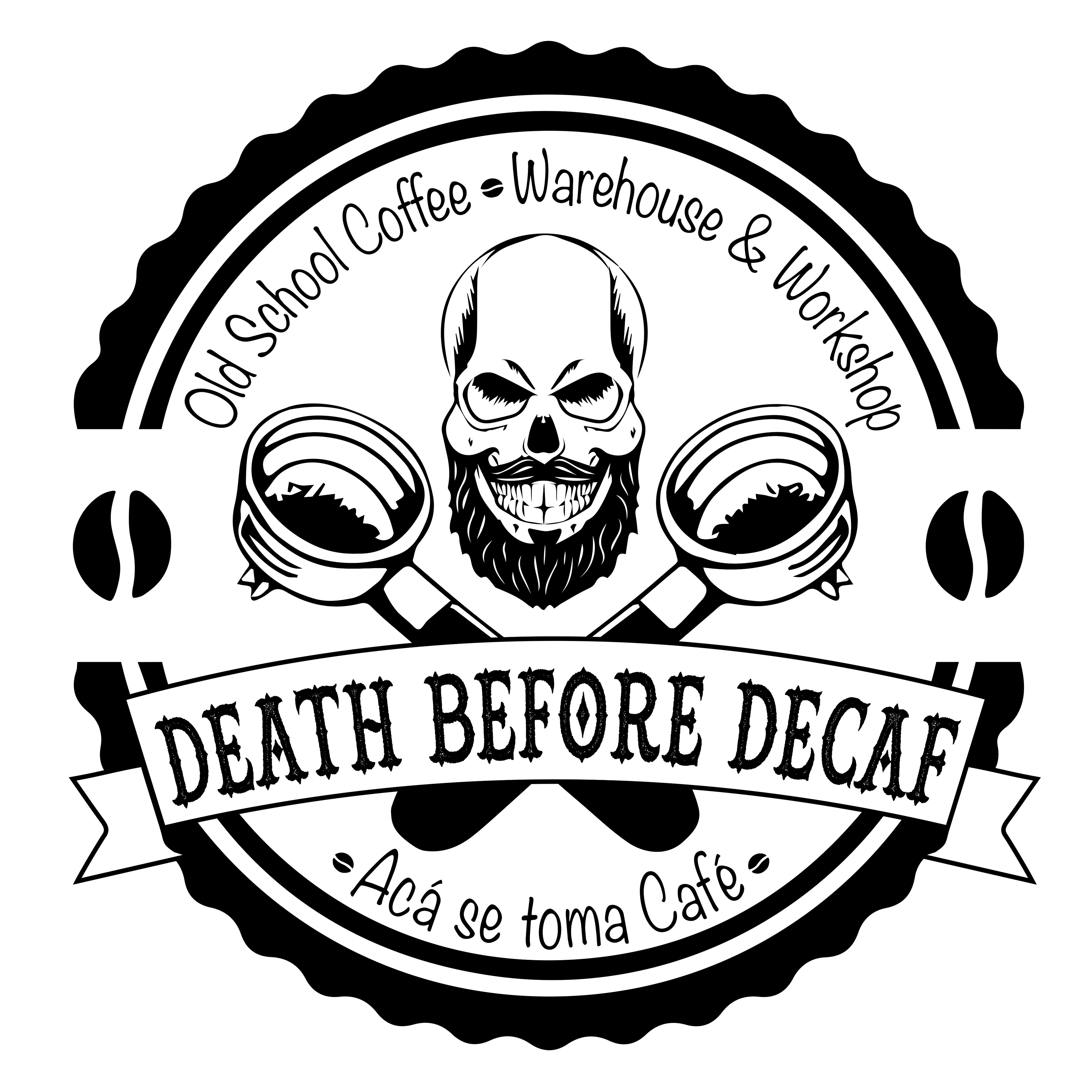 Diseño de Logo para cafetería - DEATH BEFORE DECAF