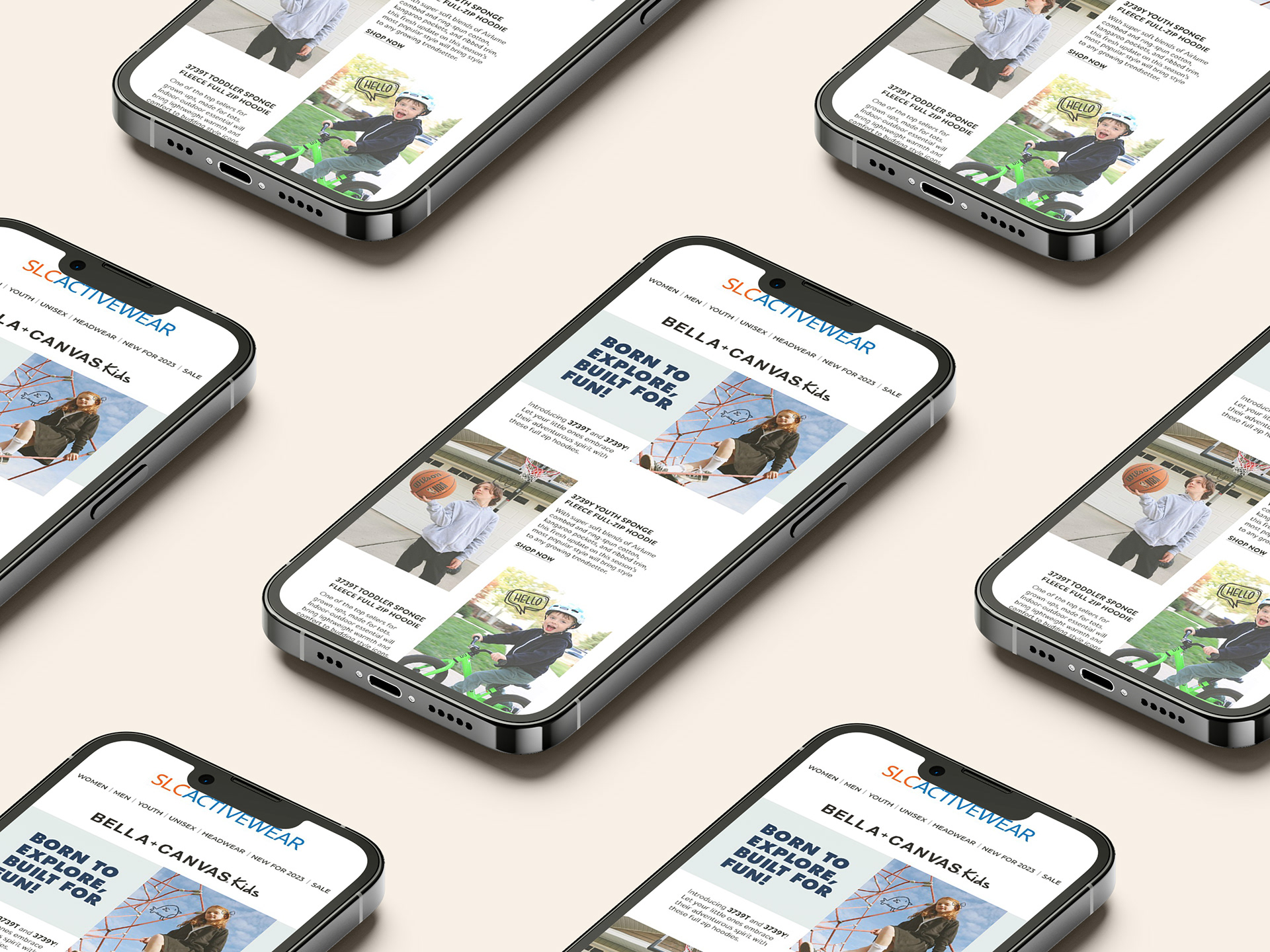 Bella + Canvas Kids Email Newsletter