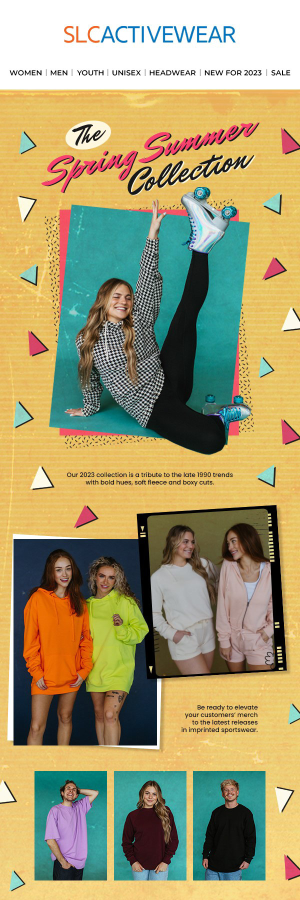 SLC Activewear Spring Summer Collection Email Newsletter