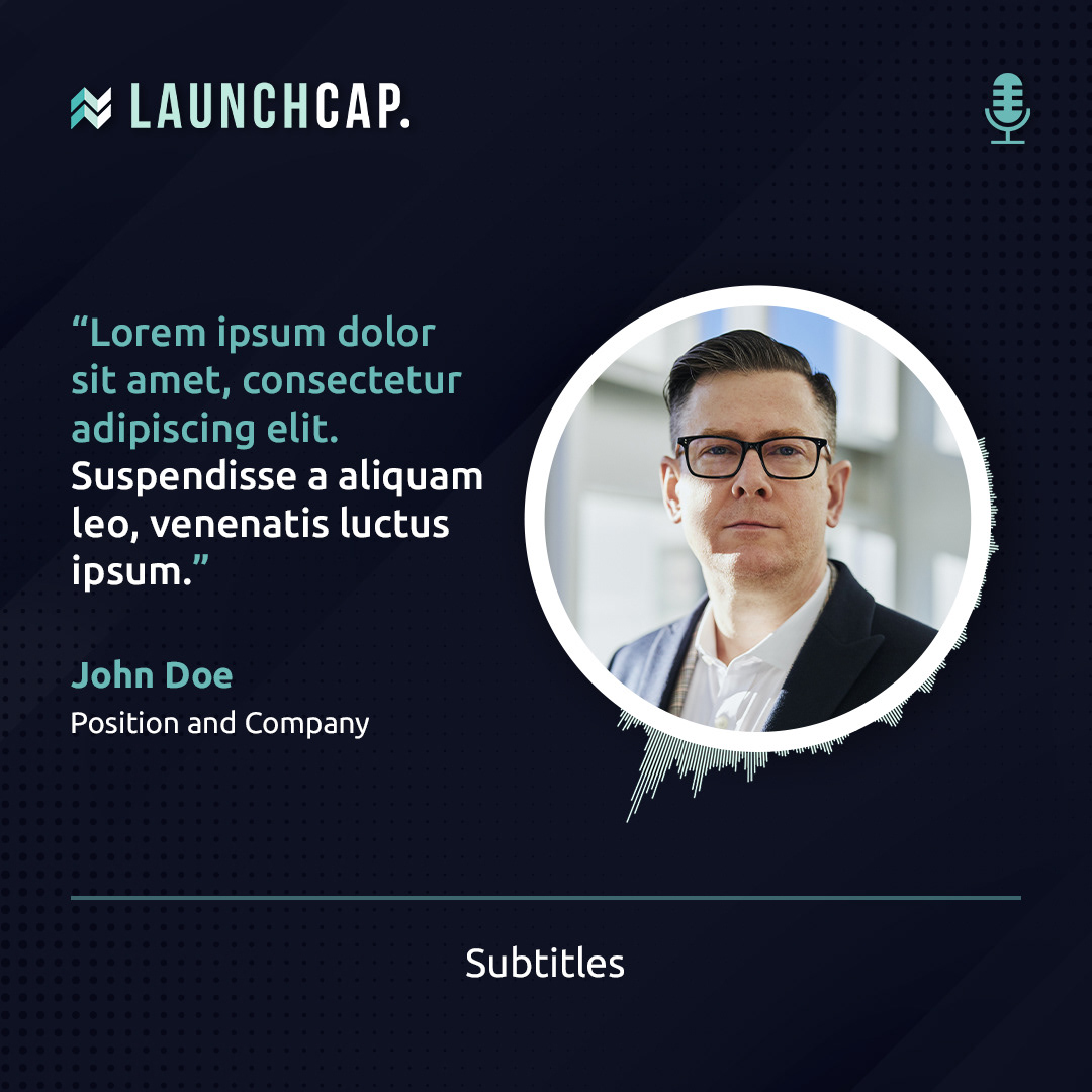 Launchcap Social Media Post Template Audiogram