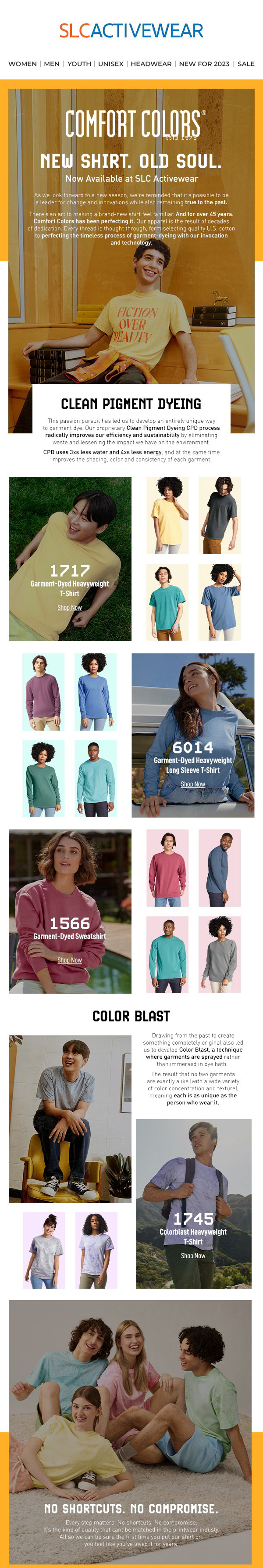 Comfort Colors Email NewsletterComfort Colors Email Newsletter