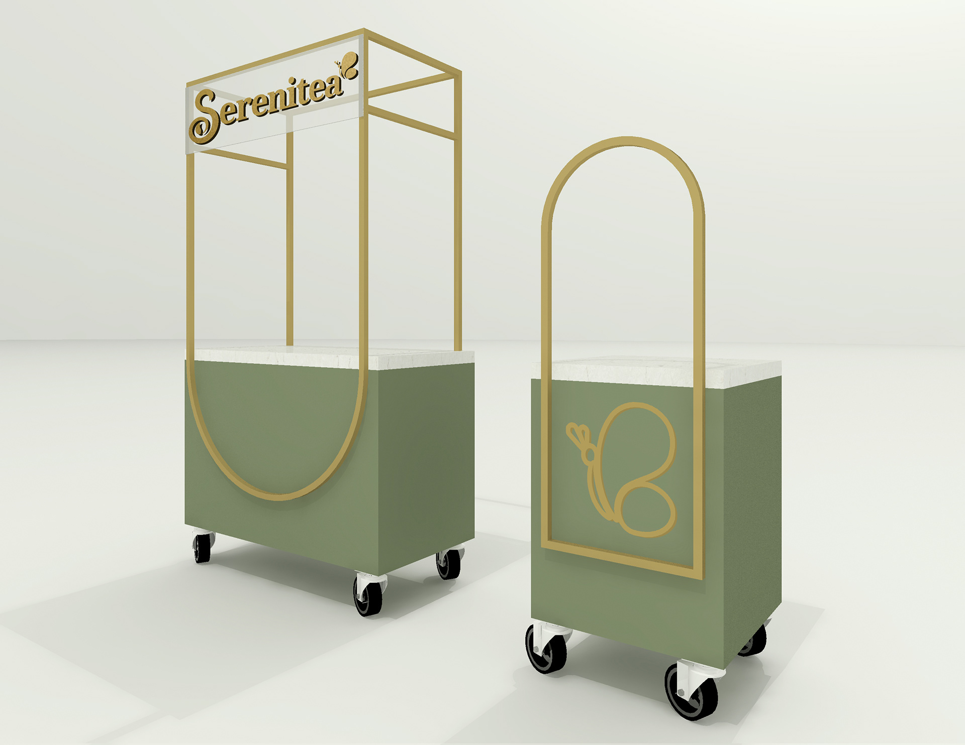 Serenitea Party Cart Green
