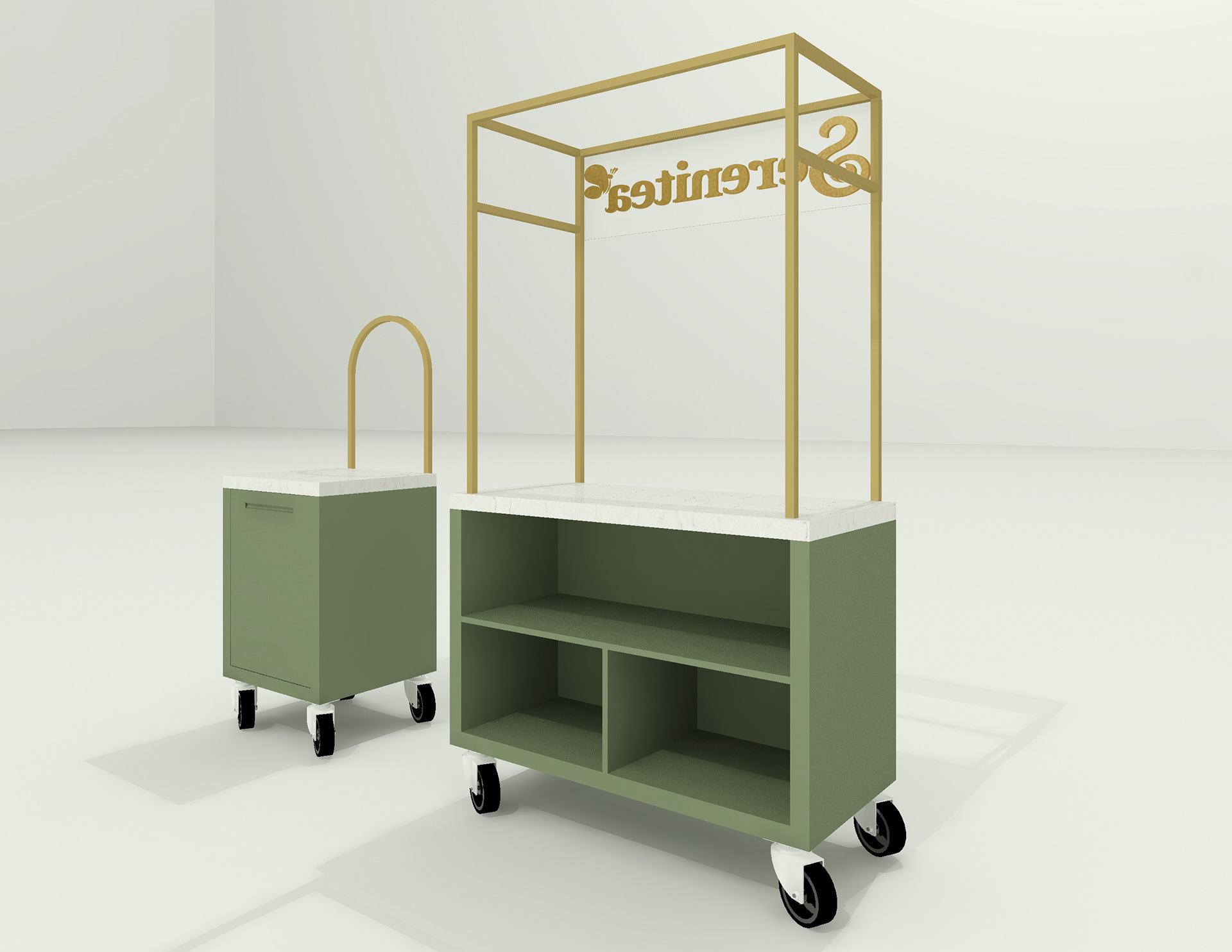Serenitea Party Cart Green