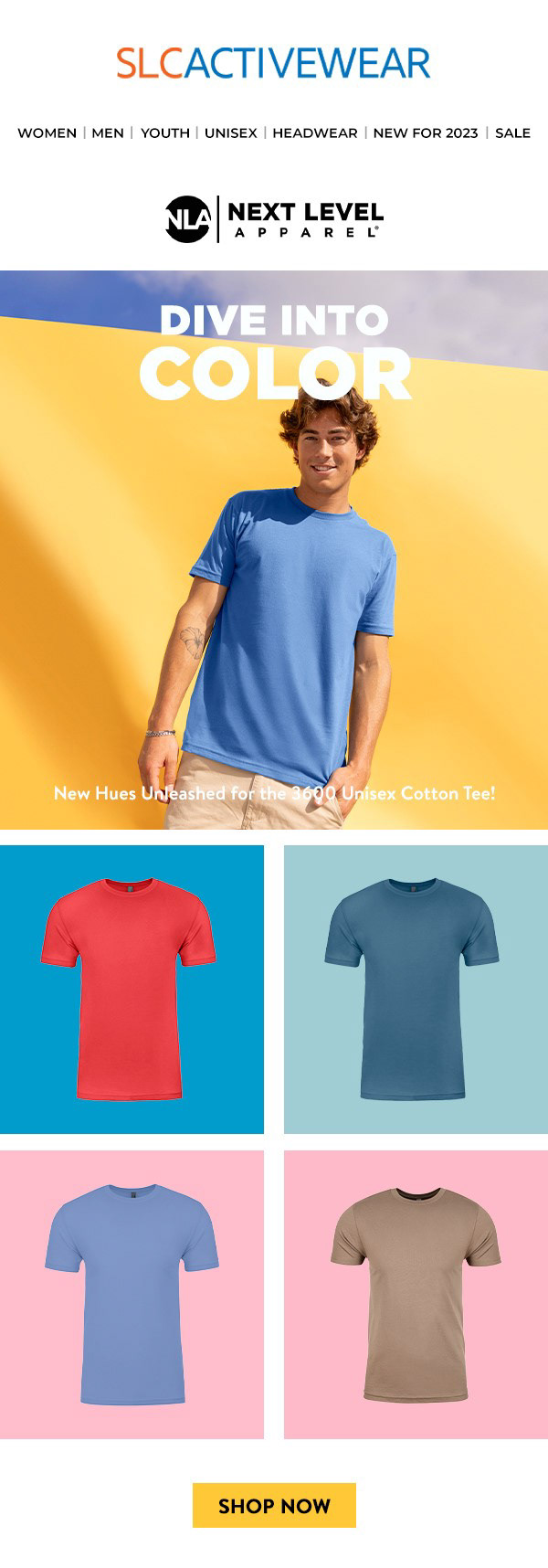 NLA 3600 New Colors Email Newsletter