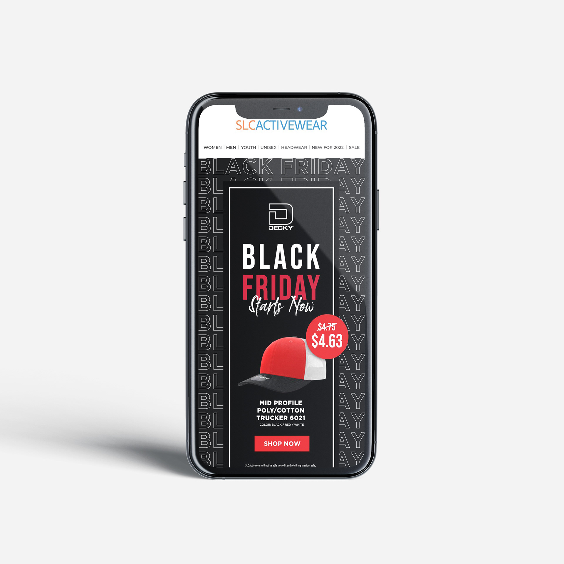 Decky Black Friday Email Newsletter