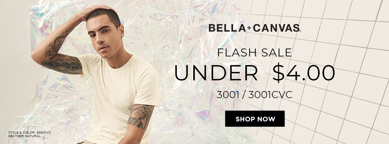 Bella + Canvas Flash Sale Web Banner