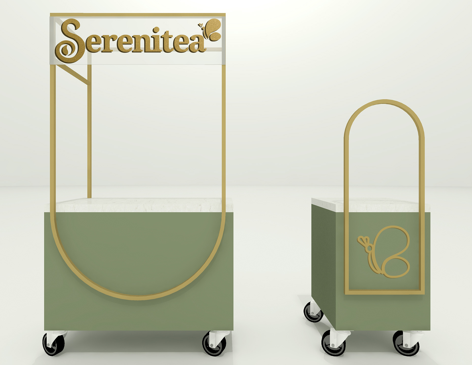 Serenitea Party Cart Green