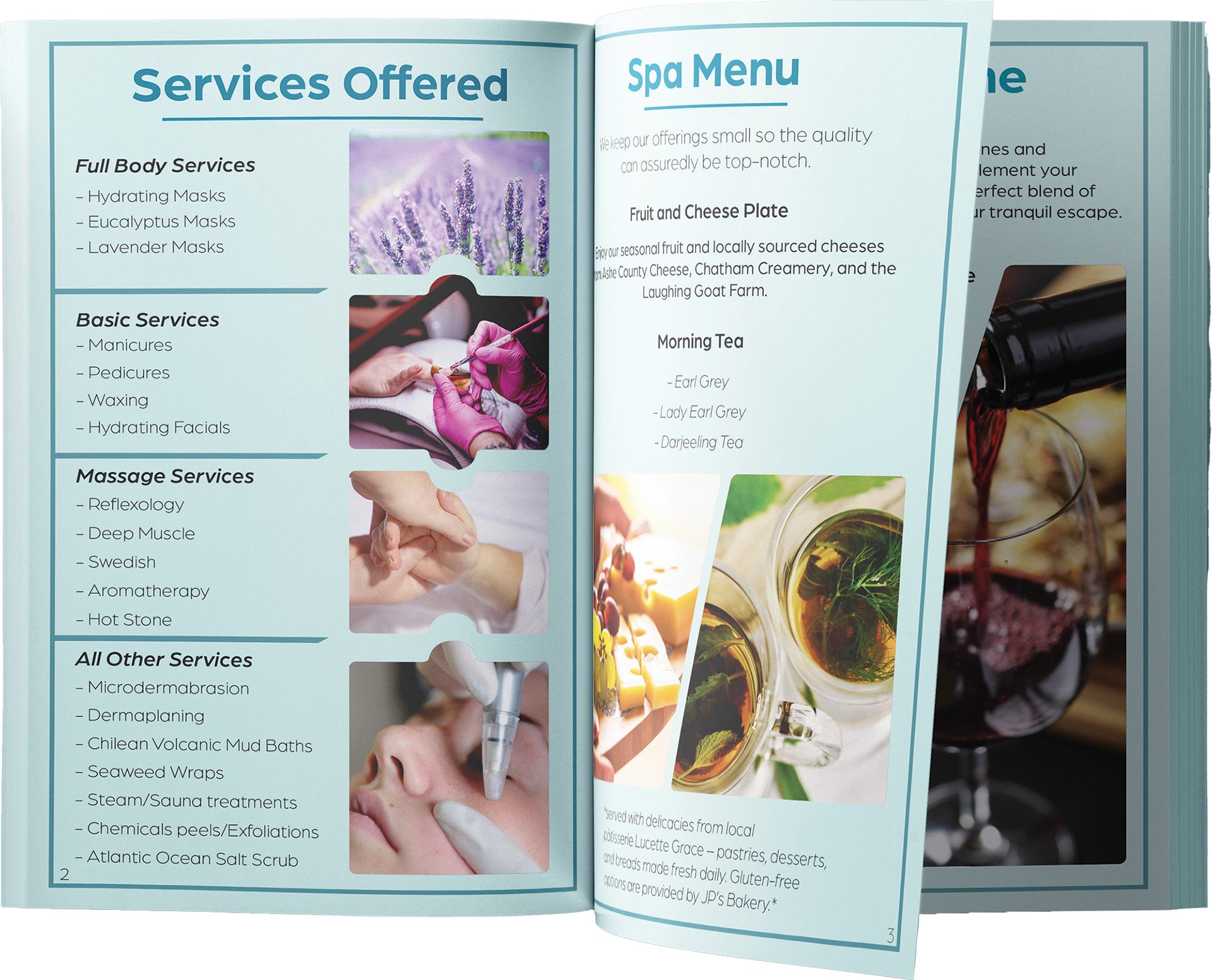 Spa Booklet Interior Mockup